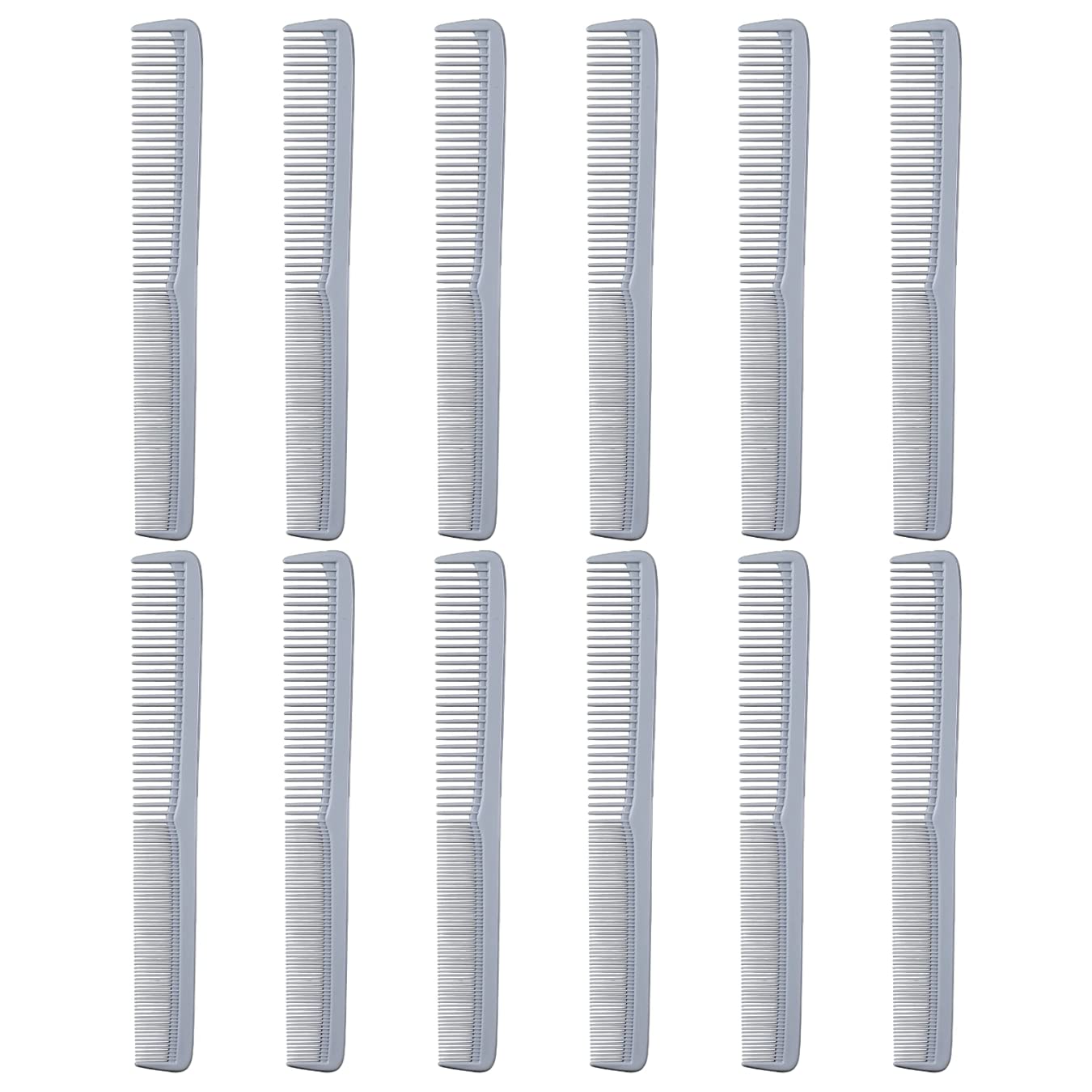 Styling Gear 150 Hair Combs Barber Comb Set Combs For Men Combs For Women Combs For Hair Stylist Beard Mustache Styling Pocket Comb Made In USA 12 Piece. (Gray)