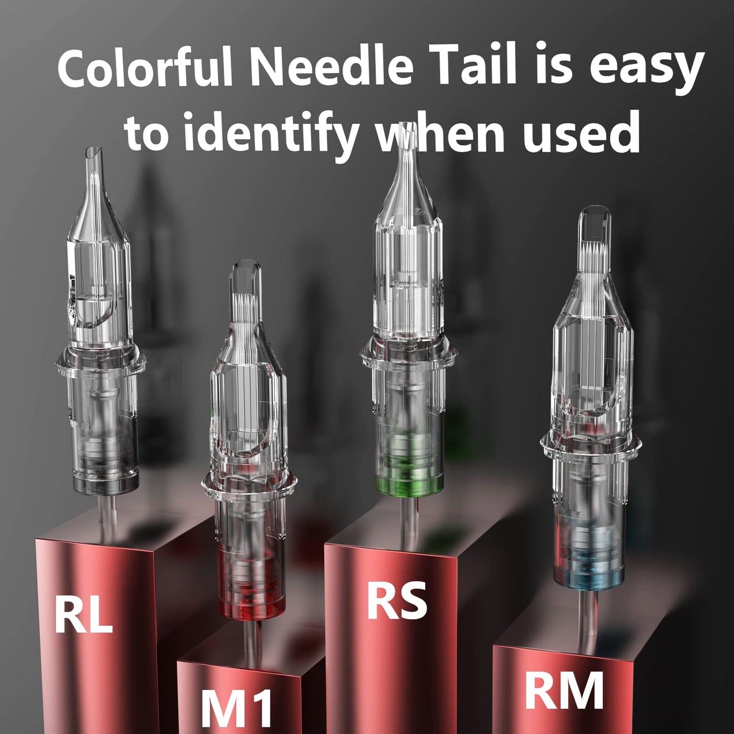 Wormhole Tattoo Cartridge Needles 50pcs Assorted Tattoo Needle Cartridges Mixed 3RL 7RL 7RS 9RM 9M1 Round Liner Shader Magnum Round Magnum Disposable Tattoo Needles Cartridge for Tattoo Artist