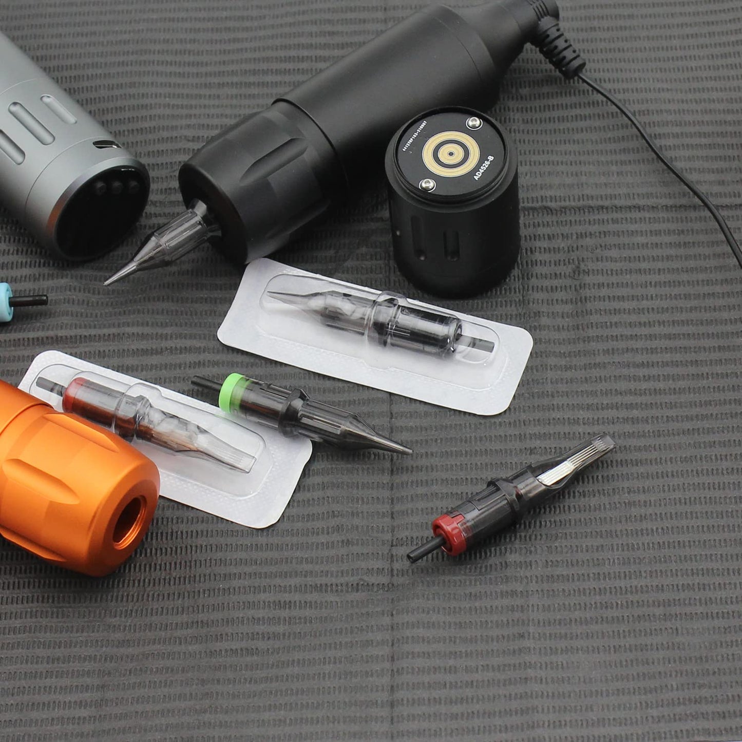 Tattoo Needle Cartridges DISCOVER 20pcs Disposable Tattoo Needle Cartridges with Membrane Safety Cartridges Round Shader Standard Pack (1211RS)