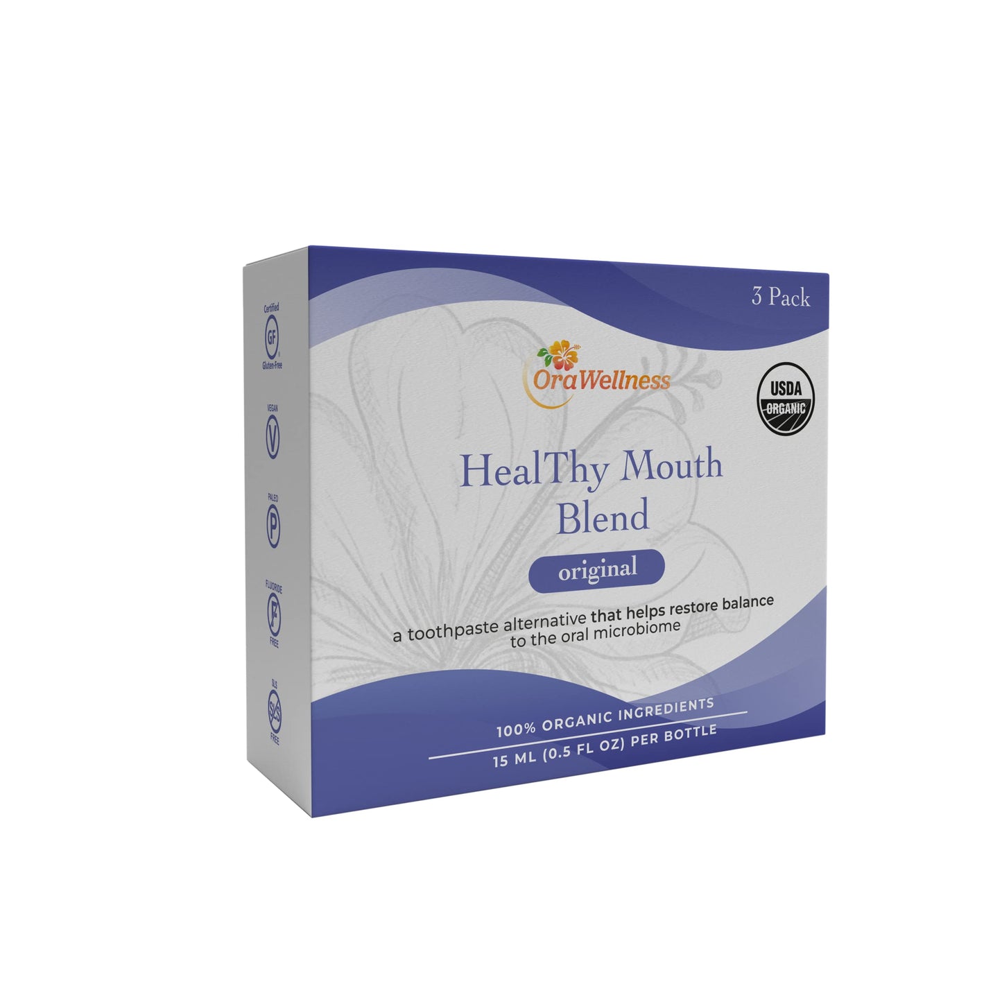 OraWellness Shine Remineralizing Natural Teeth Whitening Powder in Cinnamon + Pack of 3 Healthy Mouth Blend Organic Toothpaste & Mouthwash Alternative Tooth Oil