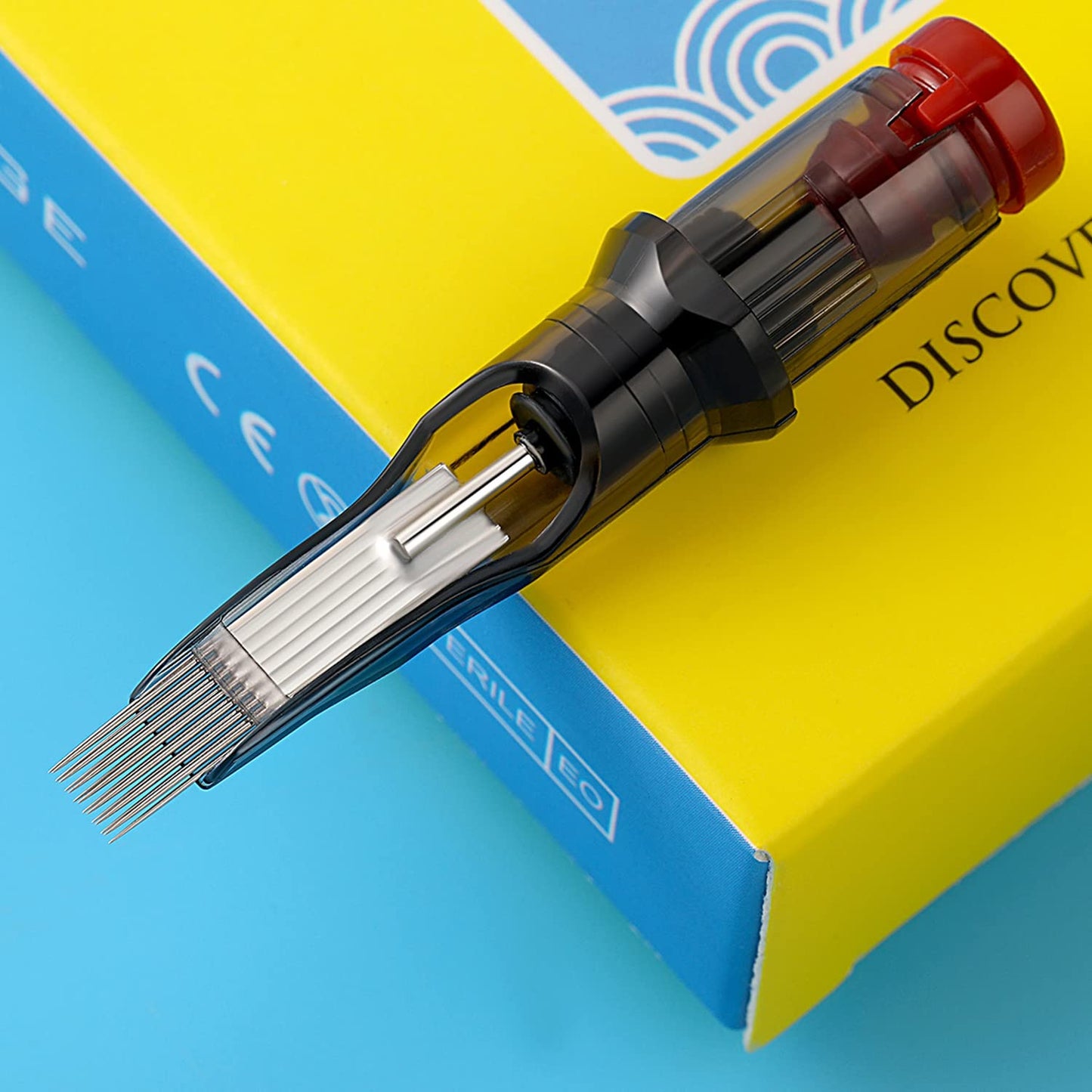 Tattoo Needle Cartridges DISCOVER 20pcs Disposable Tattoo Needle Cartridges with Membrane Safety Cartridges Magnum Standard Pack (1211M1-20PCS)