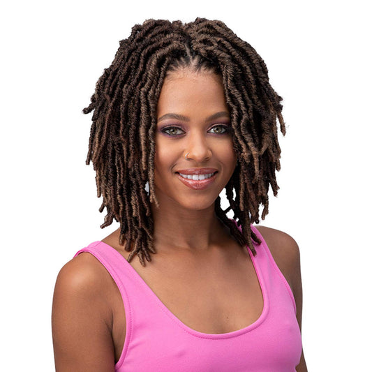 Bobbi Boss Crochet Braids African Roots Braid Collection 2X Nu Locs 8" (3-PACK, 99J)