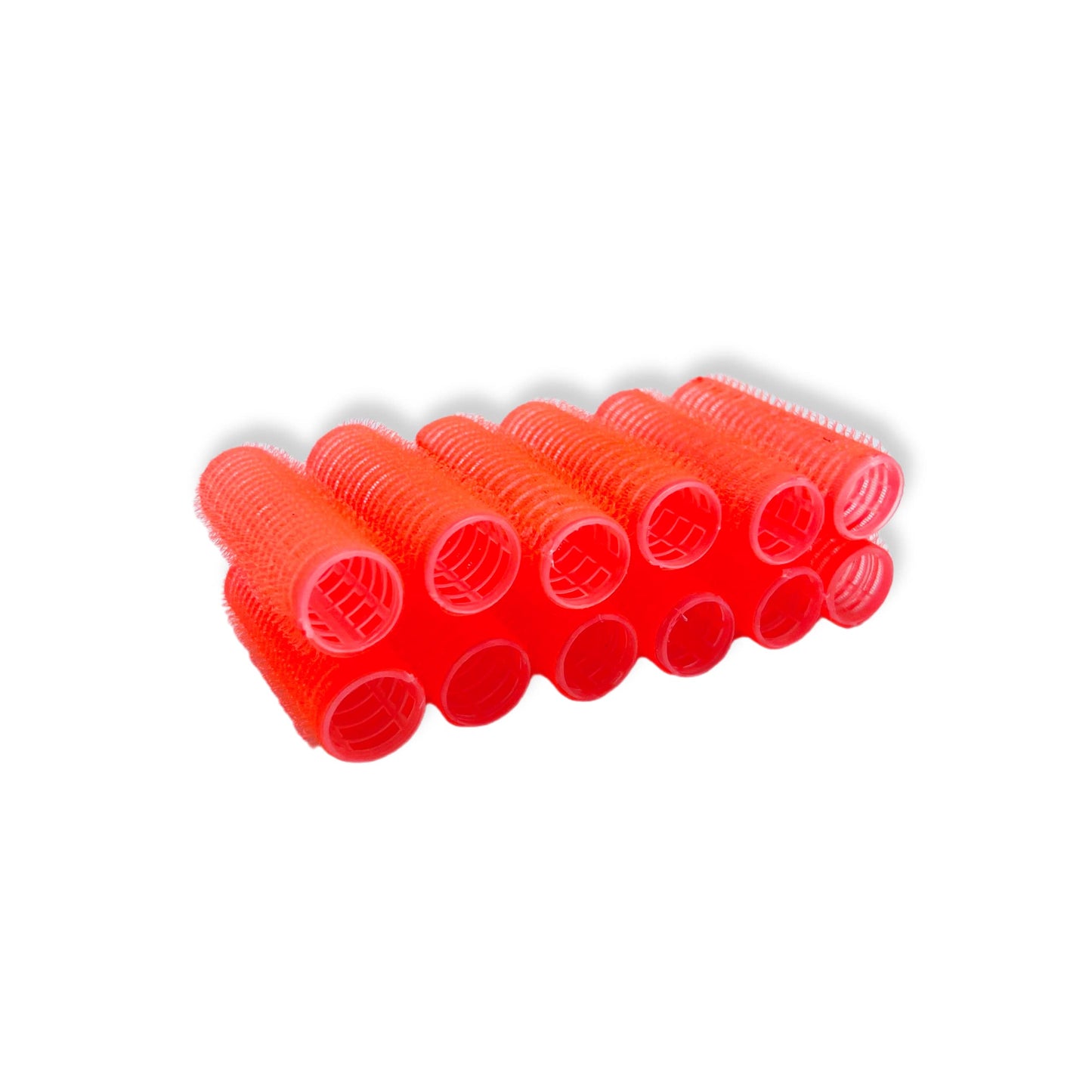 ADMIRING 12PCS Roller Curlers for Medium Short Hair, Heatless Bangs Curlers, Create Natural Curly Hairstyle (Red)