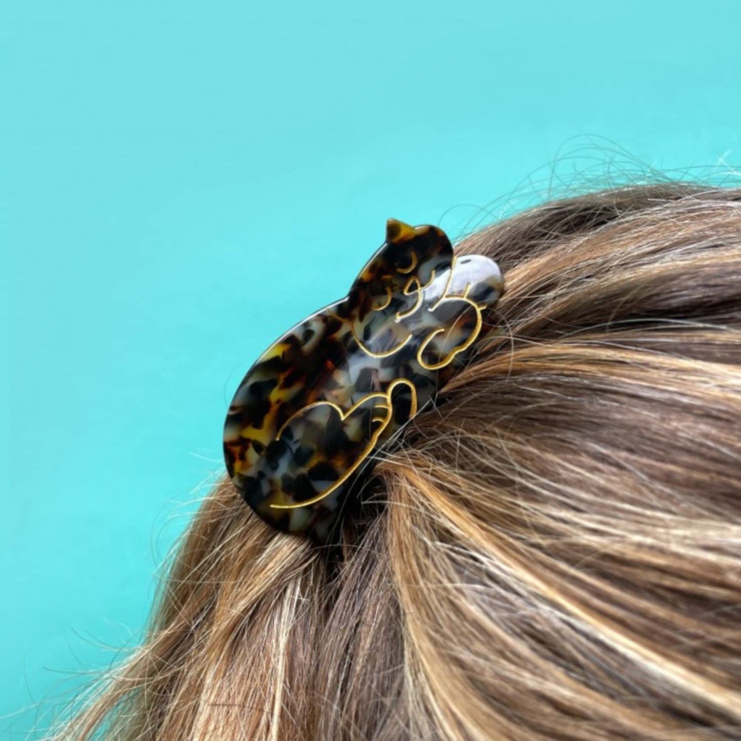 Siamese Cat Claw Clips,Cellulose Acetate Hair Clips,Big Claw Clips for Women