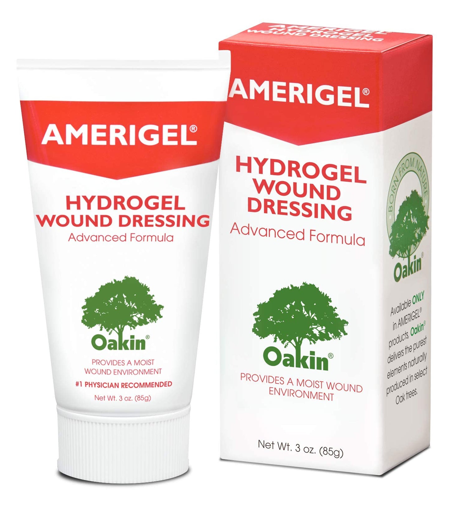 AMERIGEL Wound Care Bundle (3 oz. Hydrogel Wound Dressing, 7.1 fl oz. Saline Wound Wash) - Moisture-Rich Healing and Advanced Skin and Wound Care
