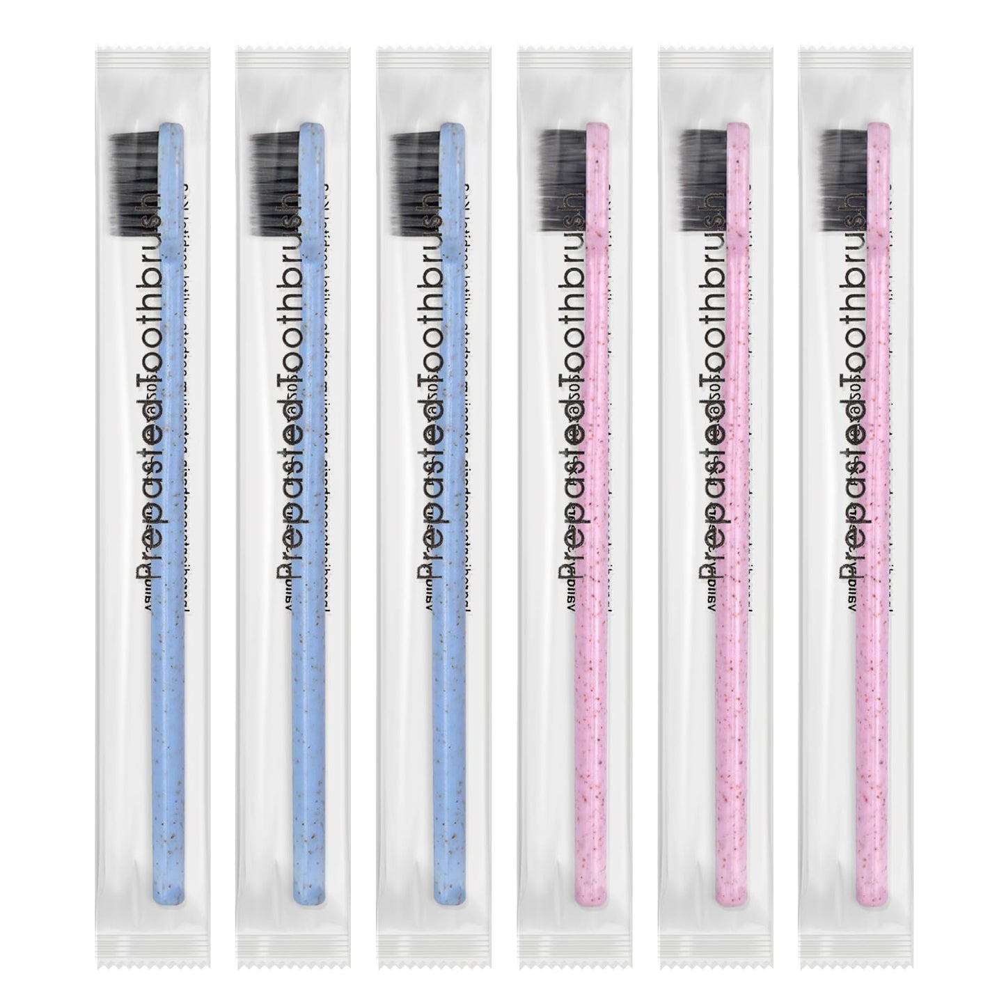 SLequipo 500Pcs Prepasted Disposable Toothbrushes Bulk Individually Wrapped Pre Pasted Soft Bristle Tooth Brush Set Travel Colorful Toothbrushes for Homeless Gift Hotel Camping Travel