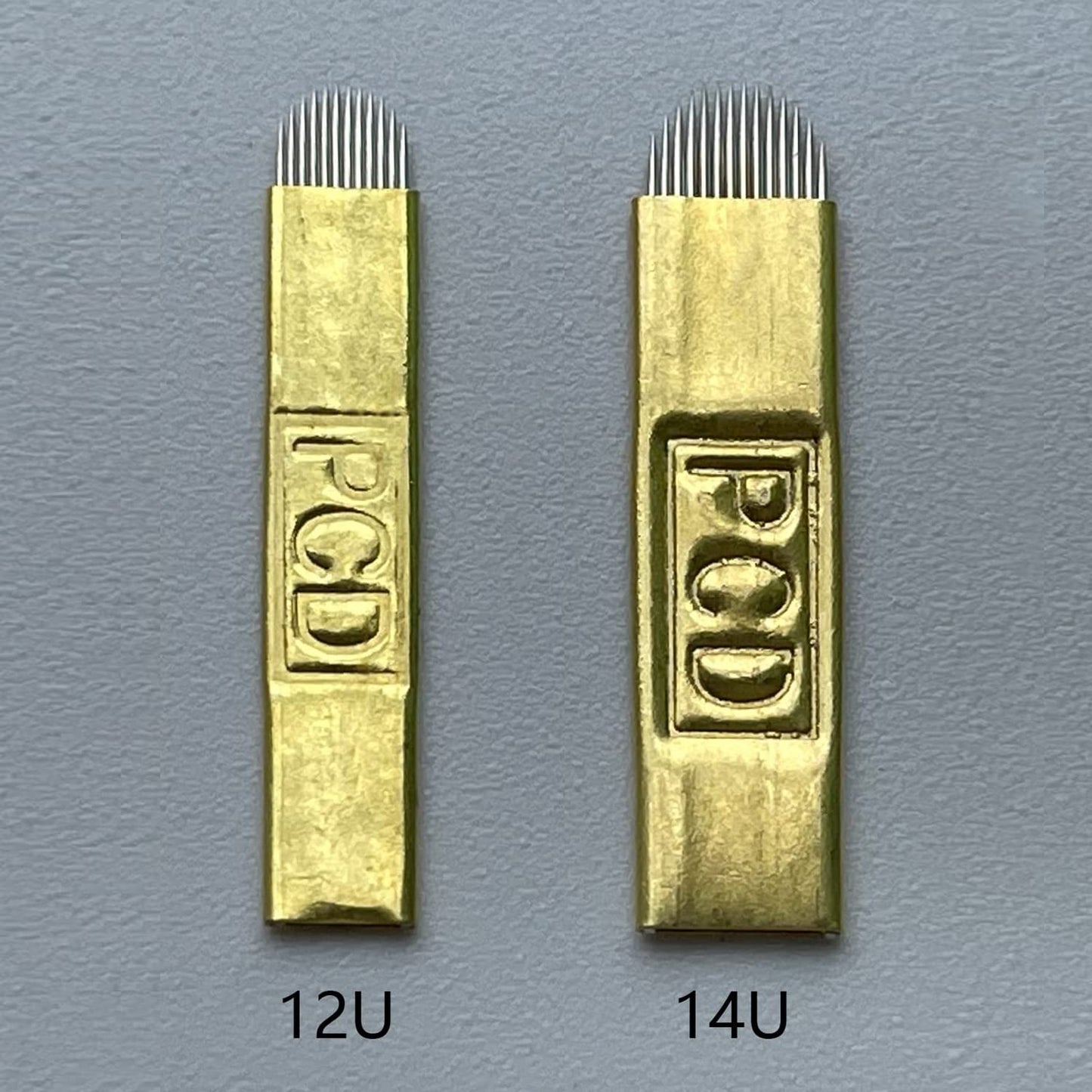 PCD U12 Mircoblading Needles 30Pcs,Permanent Makeup Needle Manual Eyebrow Tattoo Microblade for Single Use Only-12 Pins U Shape