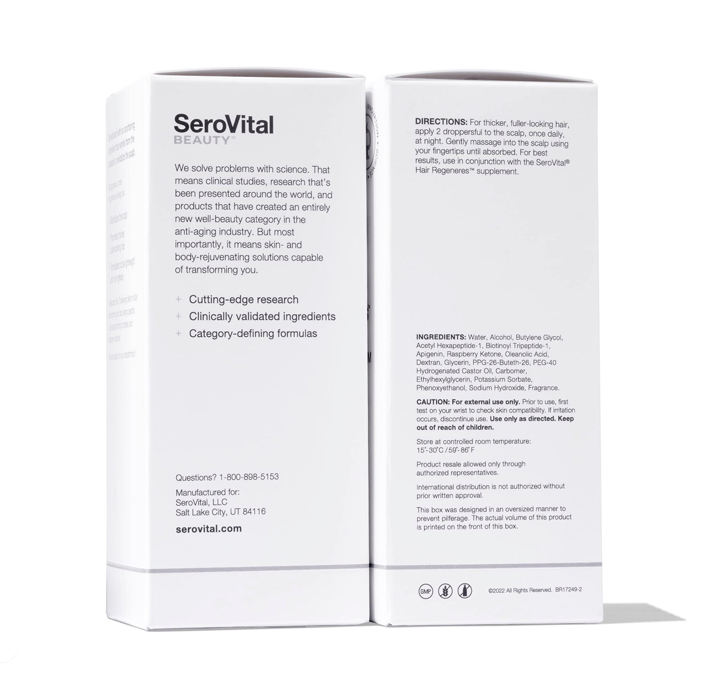 SeroVital® Hair Health Bundle – Supplement & Serum Formulated for Women Seeking Enhanced Hair Growth - Thicker, Strengthened Hair, Increased Scalp Coverage- For Age-Related Hair Loss