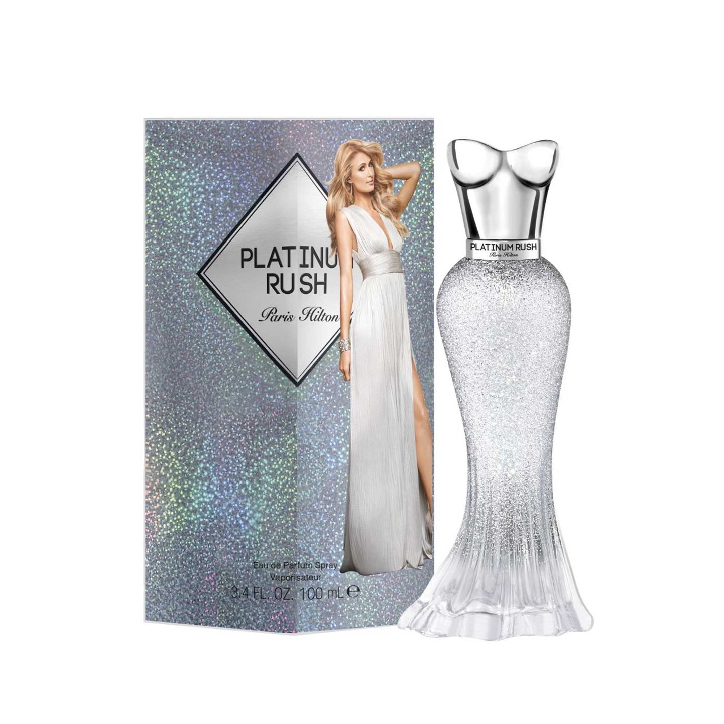 Paris Hilton Platinum Rush for Women 3.4 Oz Eau De Parfum Spray (Pack of 3)