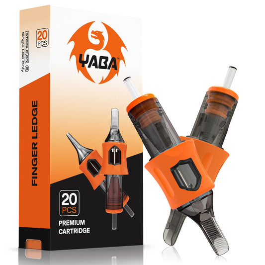 YABA 20Pcs Disposable Magnum Tattoo Cartridges Needles Bugpin for Tattoo Gun,Standard Membrane Tattoo Cartridges Needles for Tattoo Artists (1207CM)