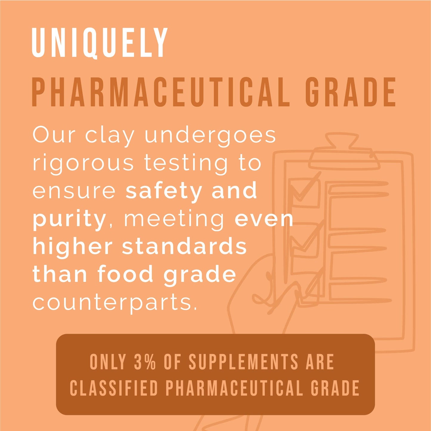 Calcium Bentonite Clay Healing Powder - Pure Pharmaceutical, Better Than Food Grade - Face, Body & Hair Mask, for Internal Use, Natural Mud Masks, Deep Pore Cleansing for Health & Beauty