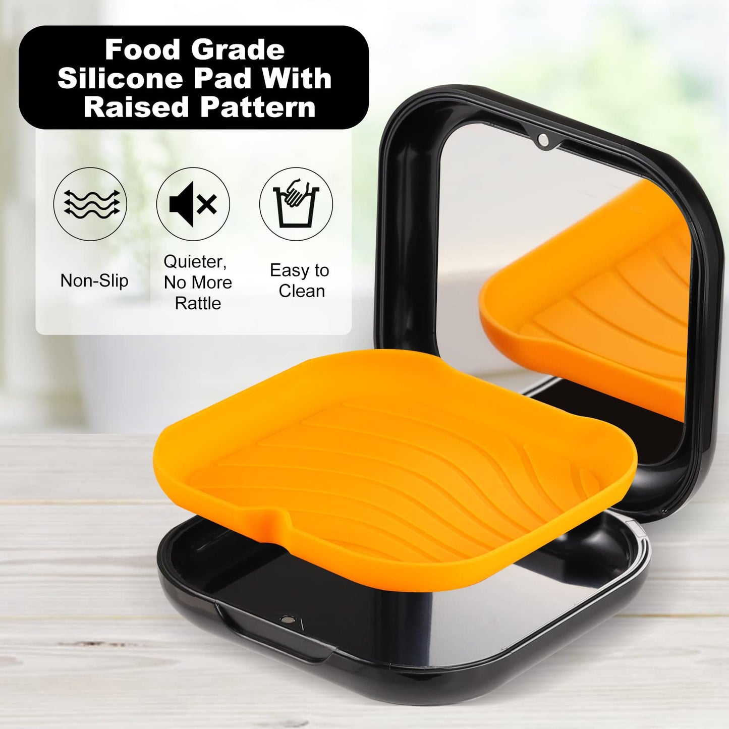 Retainer Case, Slim Aligner Case with Mirror, Compatible with Invisalign, Night Guard and Mouth Guard, Premium Retainer Case, With Aligner Remover Tool, Chew & Brush, Black