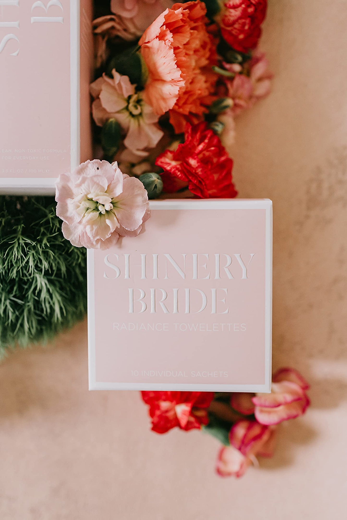 Shinery Bridal Illuminating Pom (1 Pack of 3) Bridal Radiance Wash Bridal Radiance Towelettes (1 Pack of 10)