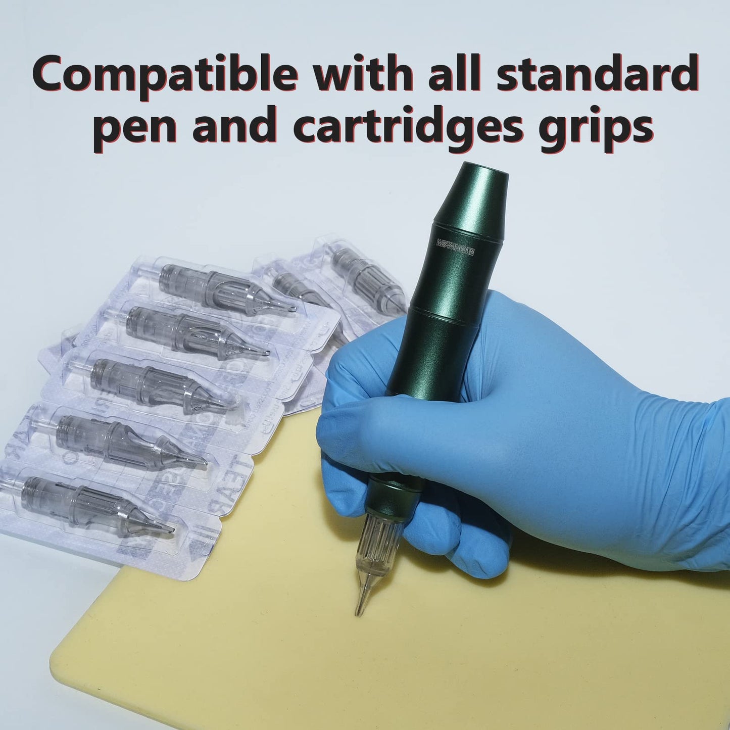 Wormhole Tattoo Cartridge Needles 50pcs Assorted Tattoo Needle Cartridges Mixed 3RL 7RL 7RS 9RM 9M1 Round Liner Shader Magnum Round Magnum Disposable Tattoo Needles Cartridge for Tattoo Artist