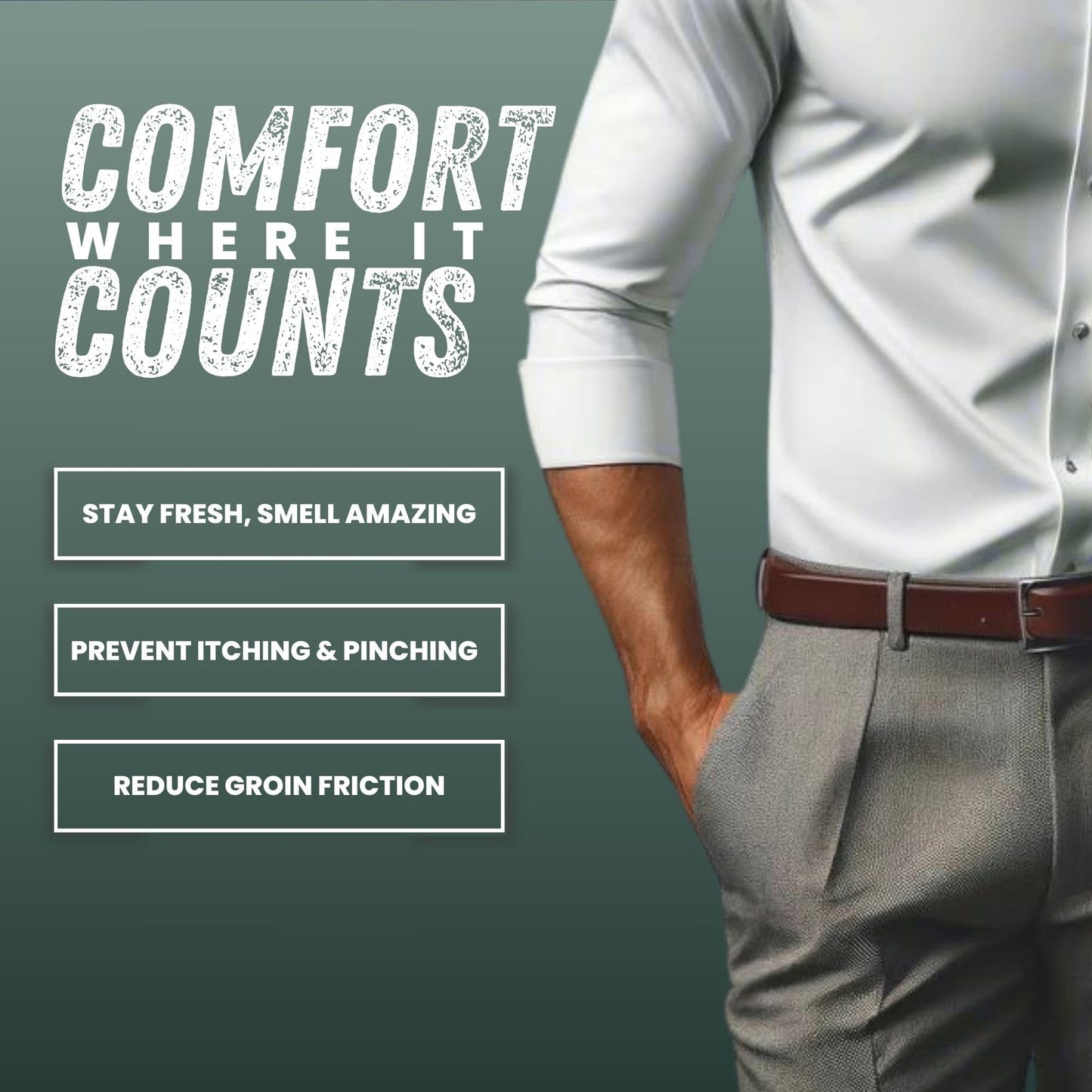 Super Fresh Man Parts Ball Deodorant for Men - Powder Lotion, Fresh Control Odor, Anti Chafing, Stop Itch, Absorb Sweat, Aluminum Free, 4 oz Tube (2PK)