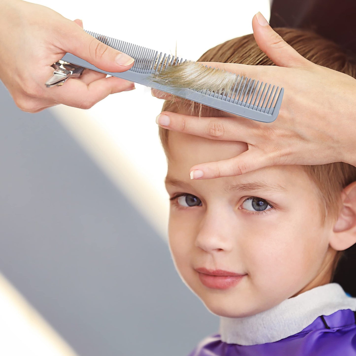 Styling Gear 150 Hair Combs Barber Comb Set Combs For Men Combs For Women Combs For Hair Stylist Beard Mustache Styling Pocket Comb Made In USA 12 Piece. (Gray)