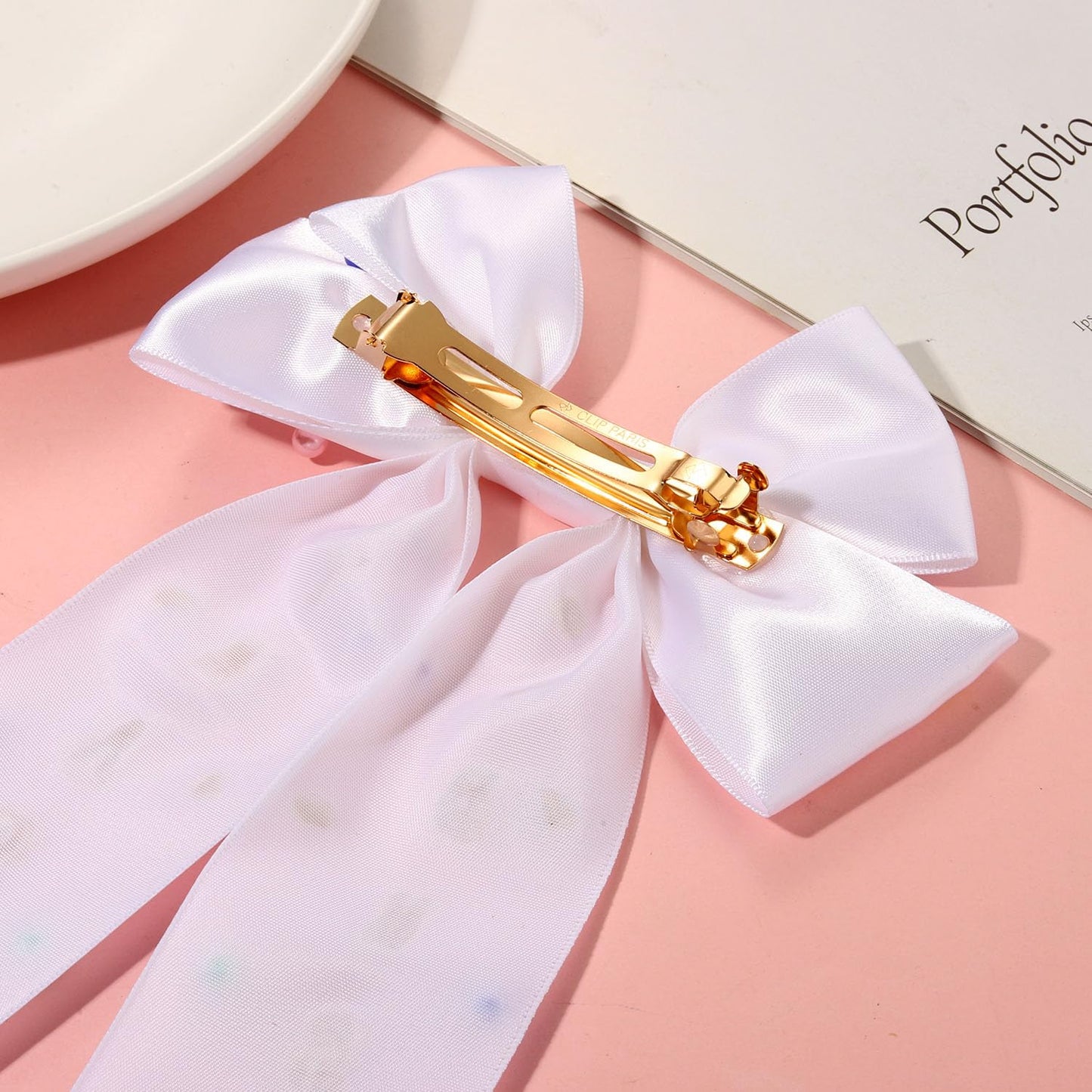 Teacher Hair Bows for Women Teacher Accessories Back To School Pencil FRI-YAY Hair Bow Clips Rhinestone Jeweled Teacher Hair Ribbons Barrettes Back To School Outfits Teacher Appreciation Gifts