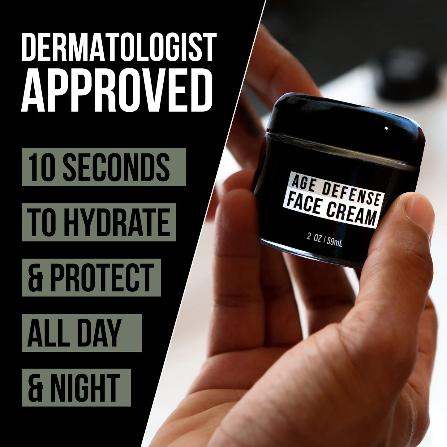 RUGGED & DAPPER Hydration Remedy Lip Balm, Age Defense Face Cream & Age Defense Eye Complex