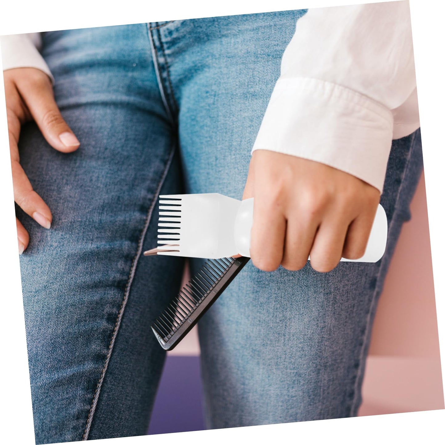 Beatifufu 2pcs Hair Dye Bottle Applicator Hair Scalp Massager Brush Hair Dye Bottle with Comb Hair Oil Bottle Hair Dye Applicator Bottle Comb Applicator Oil Comb Hair Comb Shampoo