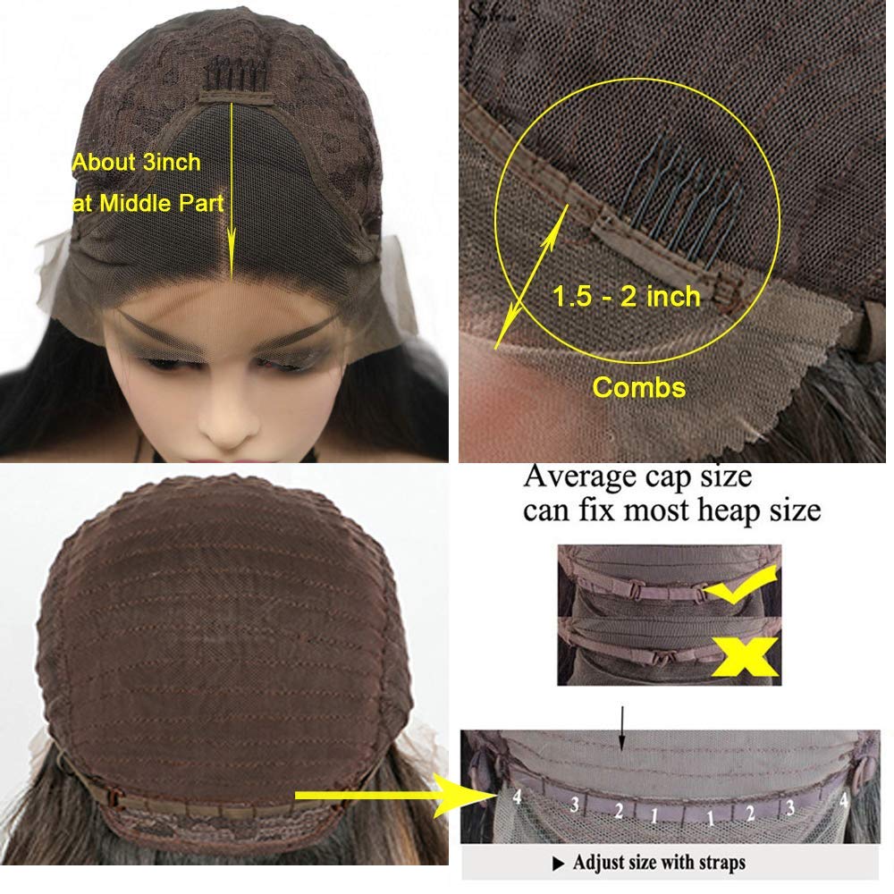 Braided Wigs Long Black Purple Lavender Box Braided Lace Front Wig for African American Women Free Part Soft Natural Hairline Realistic Drag Queen Wigs Festival Holiday Cosplay Daily 26 Inch