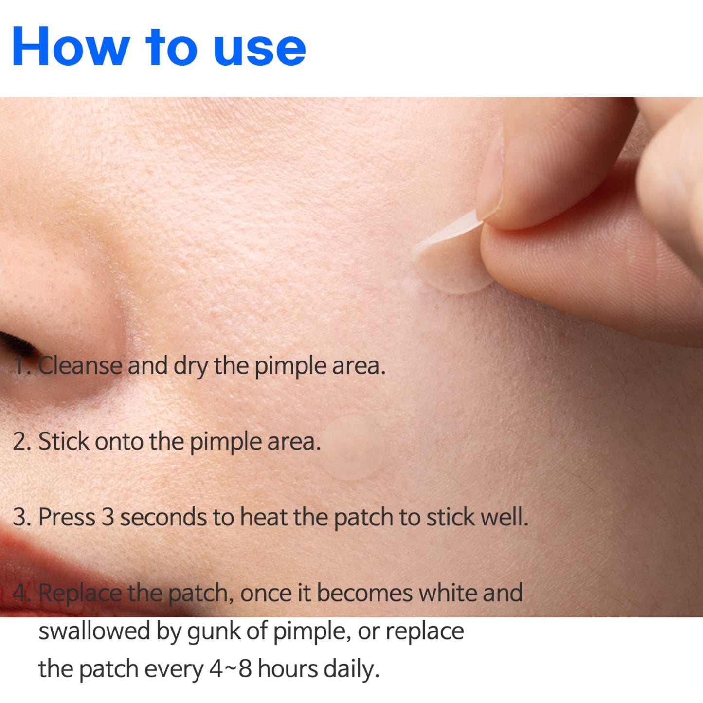 TIAM Surprise B Patch (24 Count, Pack of 1), Hydrocolloid Acne Patches for Acne Treatment, Pimple Patch for Face, Acne Pimple Patch