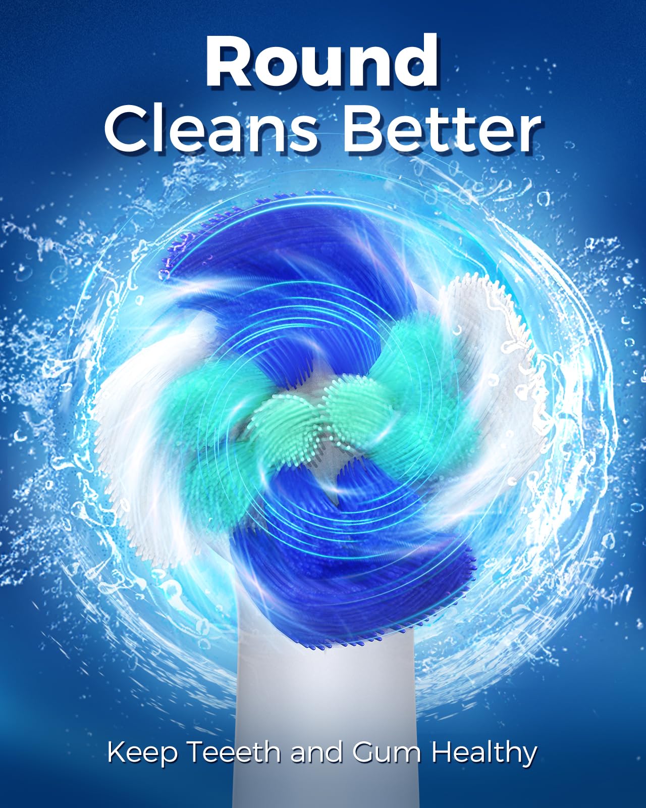 TEETHEORY Rotating Electric Toothbrush for Adults with 8 Brush Heads (2 Types), 4 Modes Deep Clean Electric Toothbrush with Rechargeable Power and 2 Min Smart Timer (6-Green, p1)