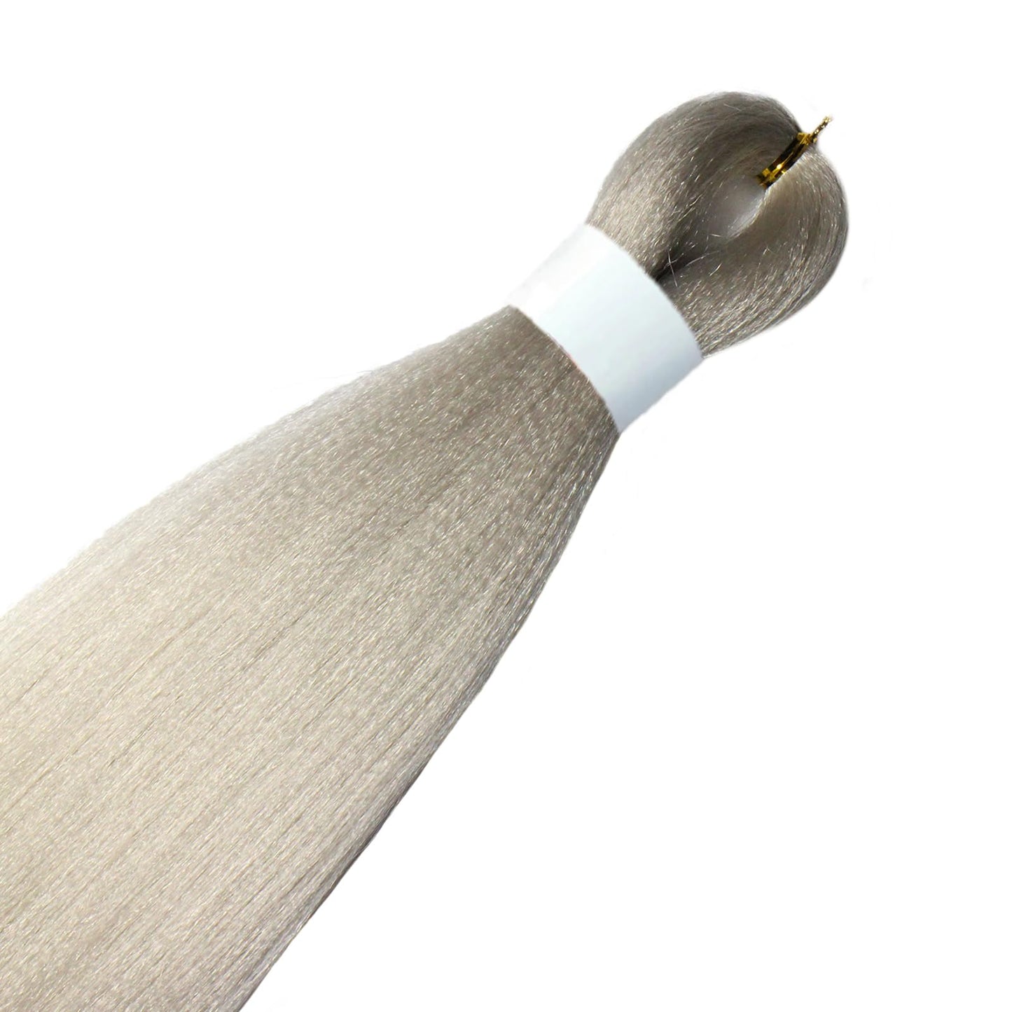 Silver Grey Pre stretched Braiding Hair, 26 Inches Box Braids Hair Extensions, 3 Packs Yaki Texture Braiding Hair Pre stretched