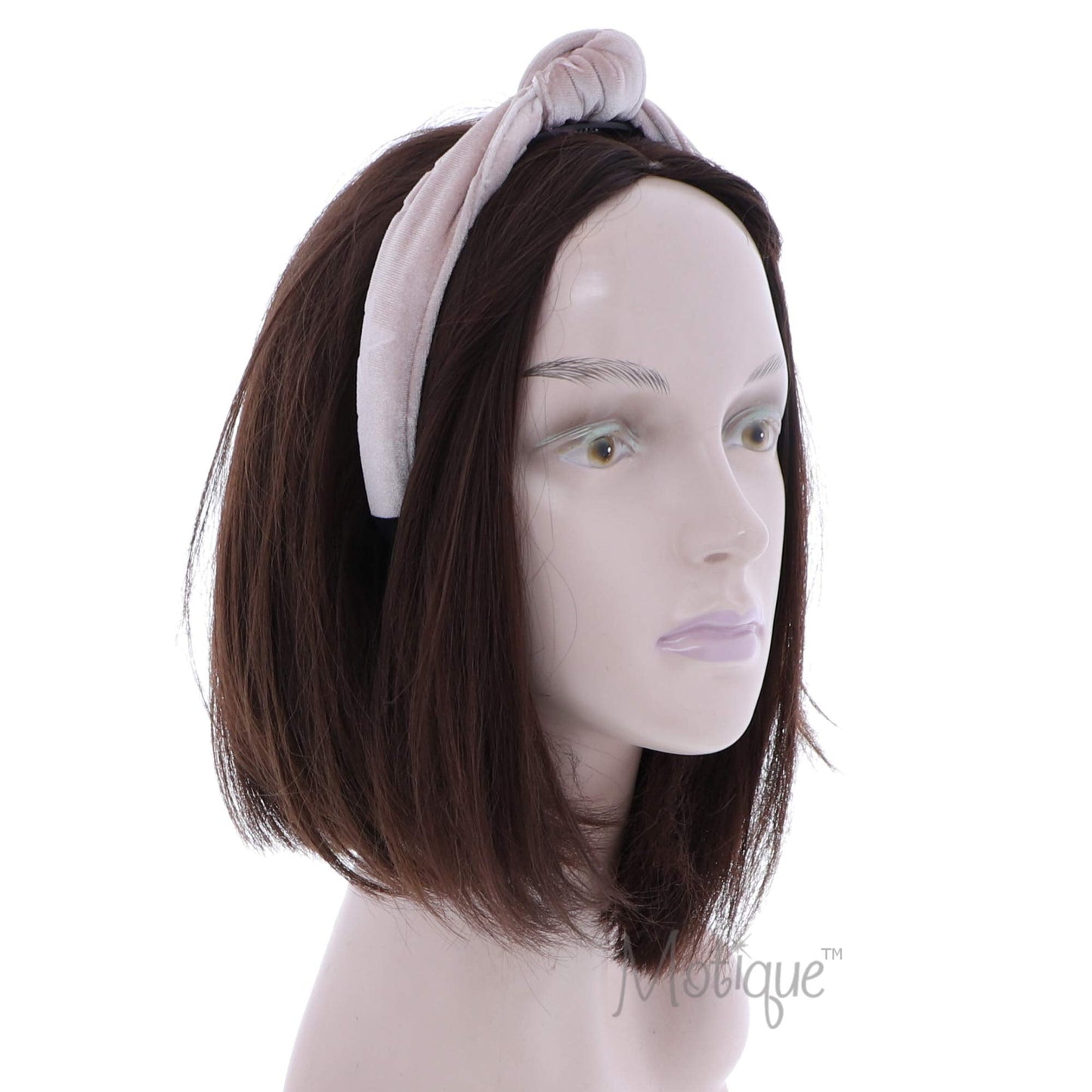 School and Holiday Velvet Knot Headband With Stars For Girls-Pink
