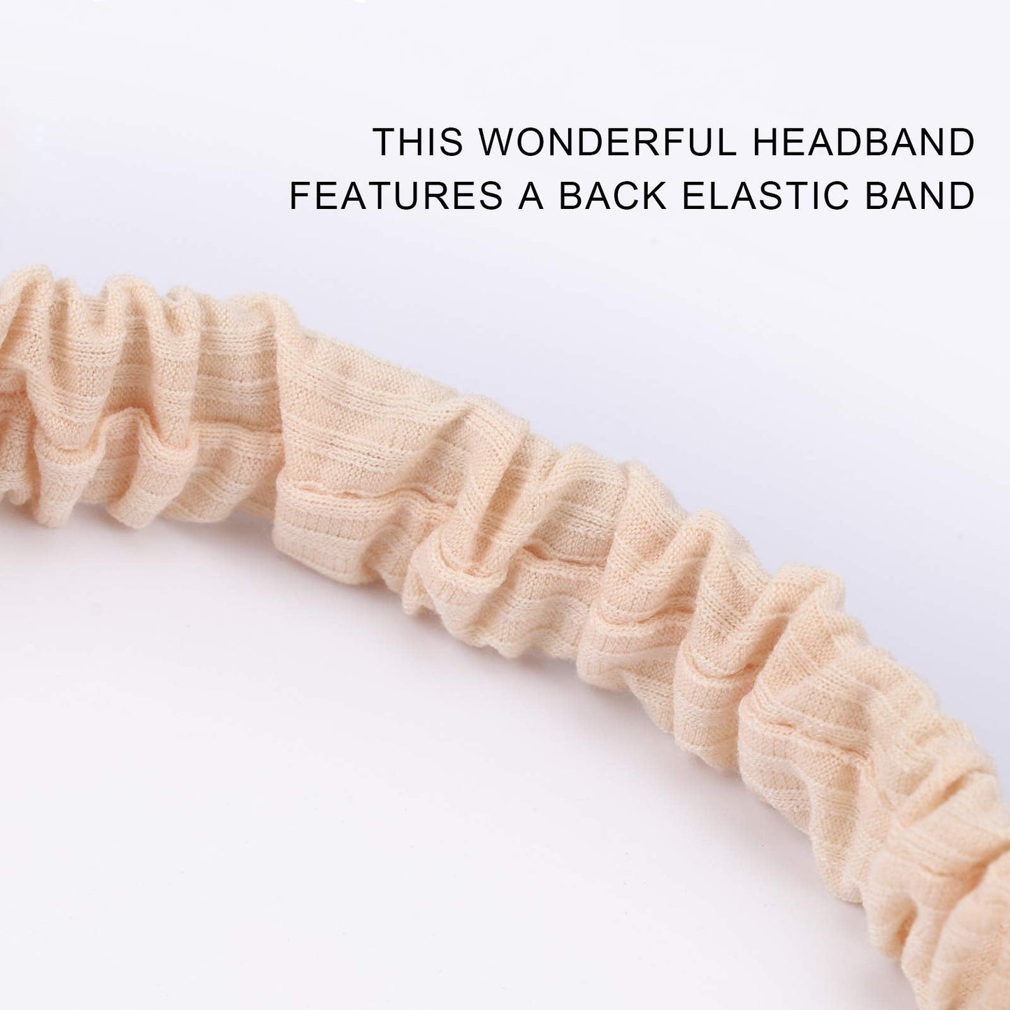 AQOKKA 8 Pack Elastic Knotted Headbands for Women Cloth Head Hair Bands for Women's Hair Boho Wrap Hair Accessories for Women