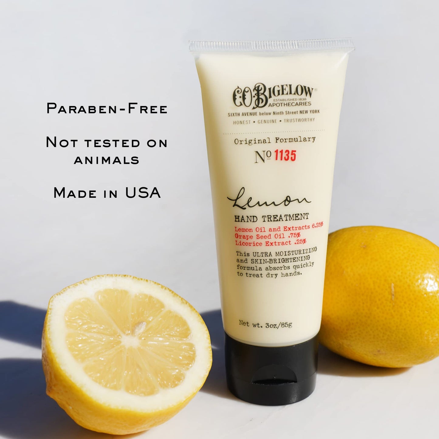 C.O. Bigelow Lemon Body Cream- No. 005, 32 oz. & Lemon Hand Treatment No. 1135, 3 oz.