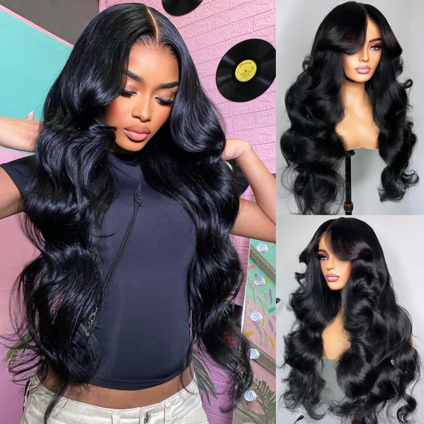 SUNKASA 18 Inch Lace Front Wig Human Hair Body Wave Wigs for Black Women HD 13x4 Lace Frontal Glueless Wigs Human Hair Pre Plucked With Baby Hair Natural Color