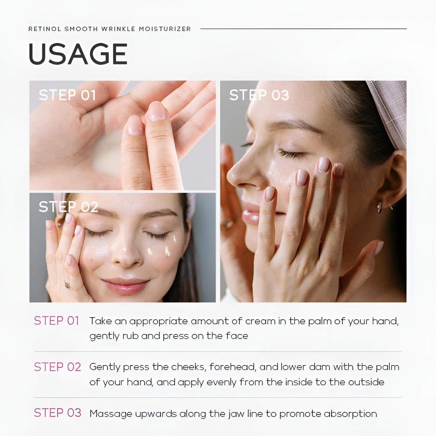 QUIYUM Retinol Cream for Face, Anti Aging Face Moisturizer with Hyaluronic Acid, Rapid Wrinkle Repair, Day & Night Cream Serum for Women, Reduce Fine Lines, Wrinkles & Dark Spots 1.06oz, 2Pack