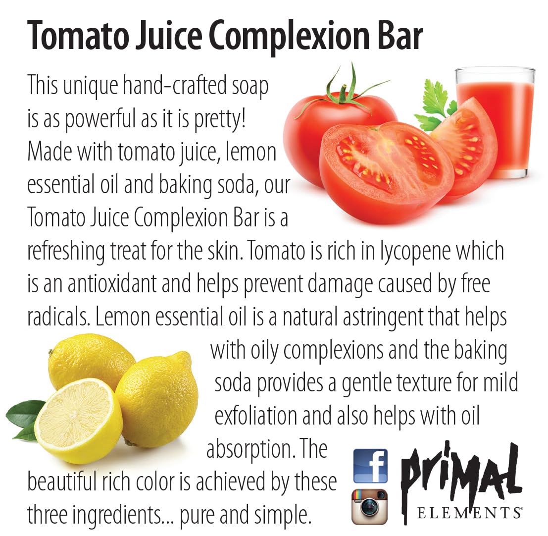 Primal Elements Loaf Soap, Tomato Juice Complexion, 5.5 Pound