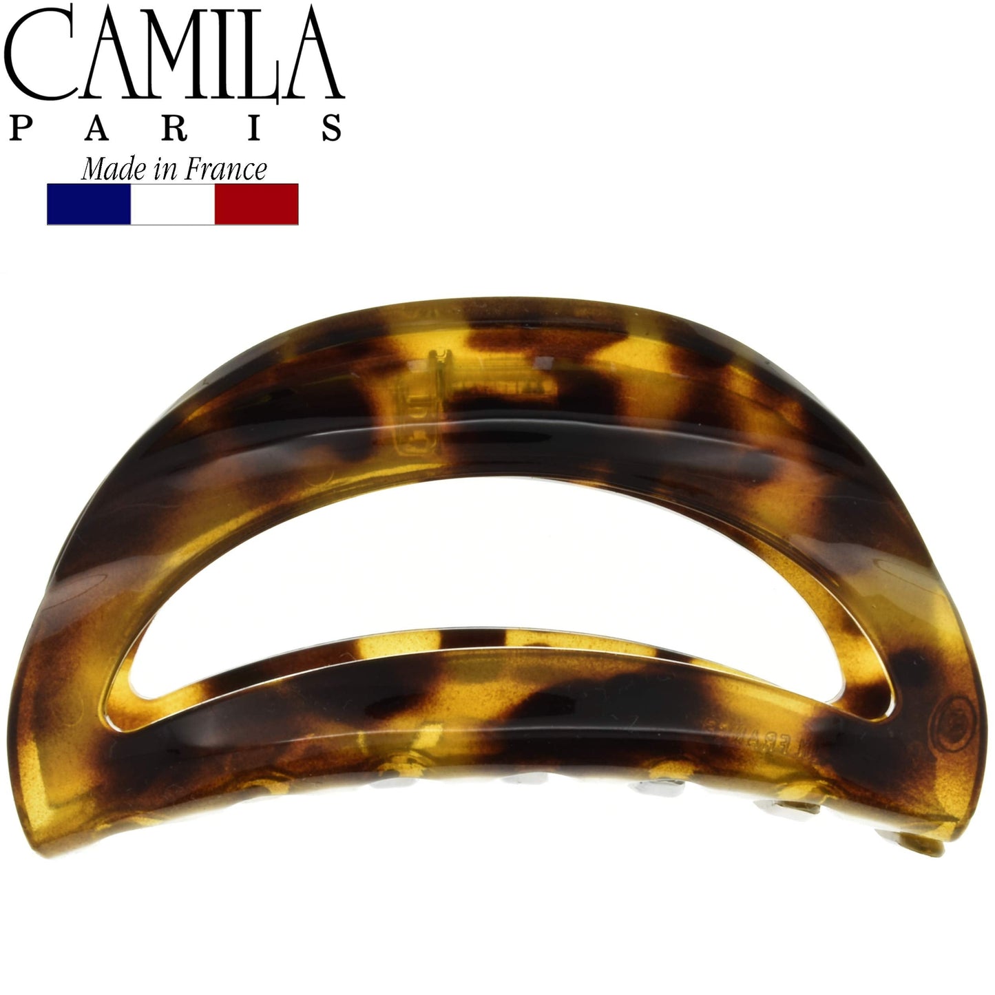 Camila Paris CP1573 French Hair Clip for Women Thick Hair for Long Curly Wavy Hair, Girls Hair Claw Clips Jaw, Durable Styling Big Claw Clip for Thick Hair, Strong Hold No Slip Grip, Made in France