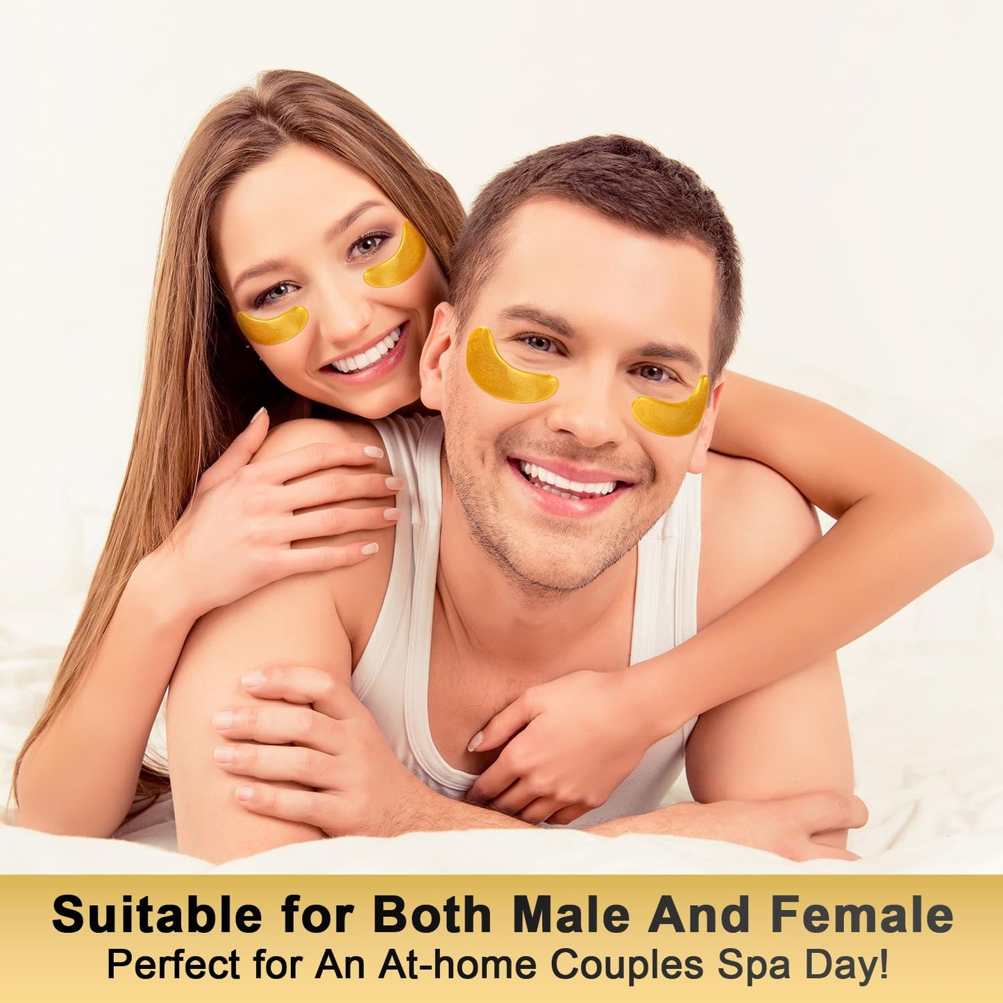 Tibobo Under Eye Patches (24 Pairs) - 24K Gold Eye Masks Enriched with Abundant Collagen | Diminish Dark Circles and Puffiness | Anti-Aging, Smooth Fine Line, Nourish Skin - Christmas Gifts for Women