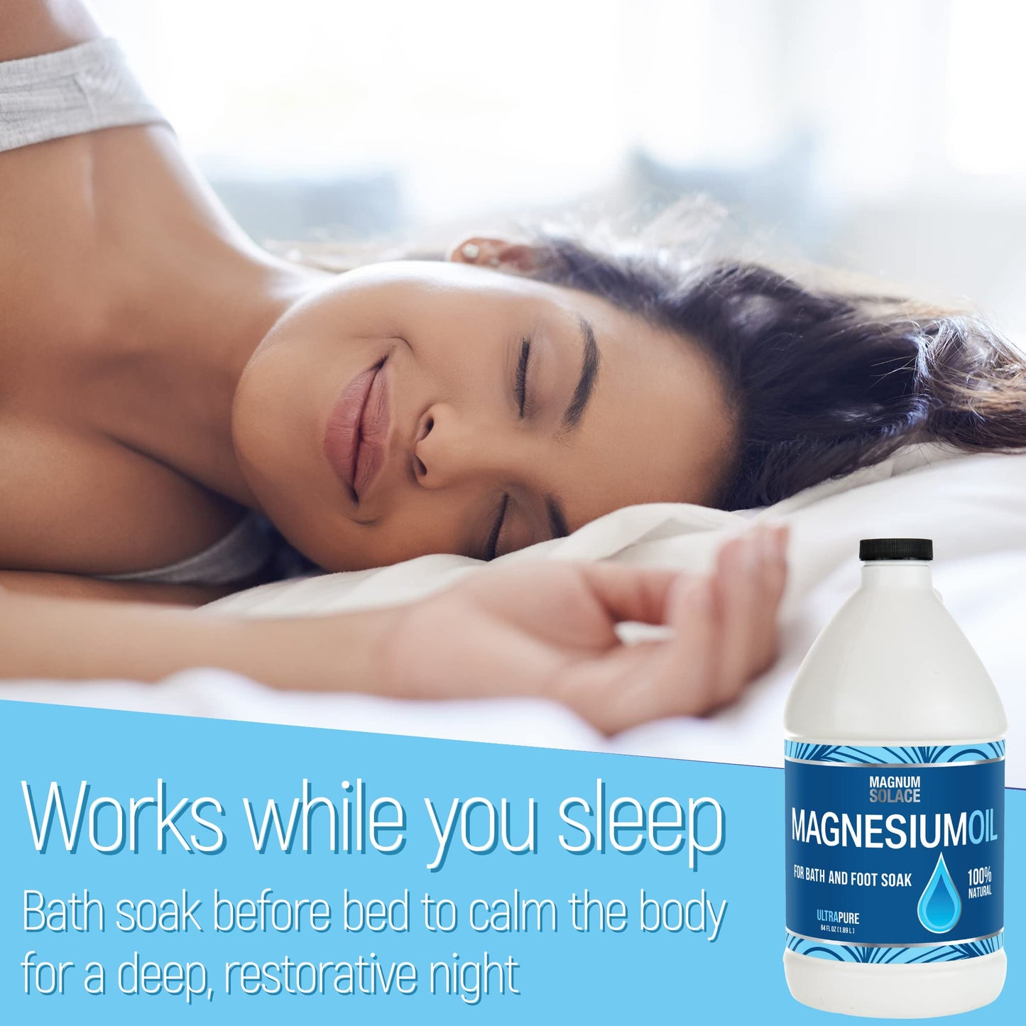 Pure Magnesium Bath Flakes & Magnesium Oil - 100% Natural Relief (3 Item Bundle)