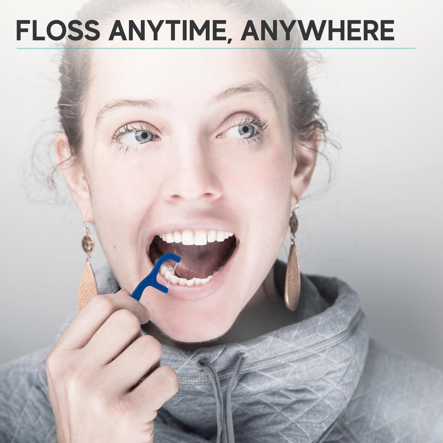 150 Travel Floss Picks Bulk - Green Easy Grip Disposable Floss Picks - Dental Floss Pick - Smooth Strong Dental Flossers for Teeth - Gently Removes Plaque & Food Particles Between Teeth