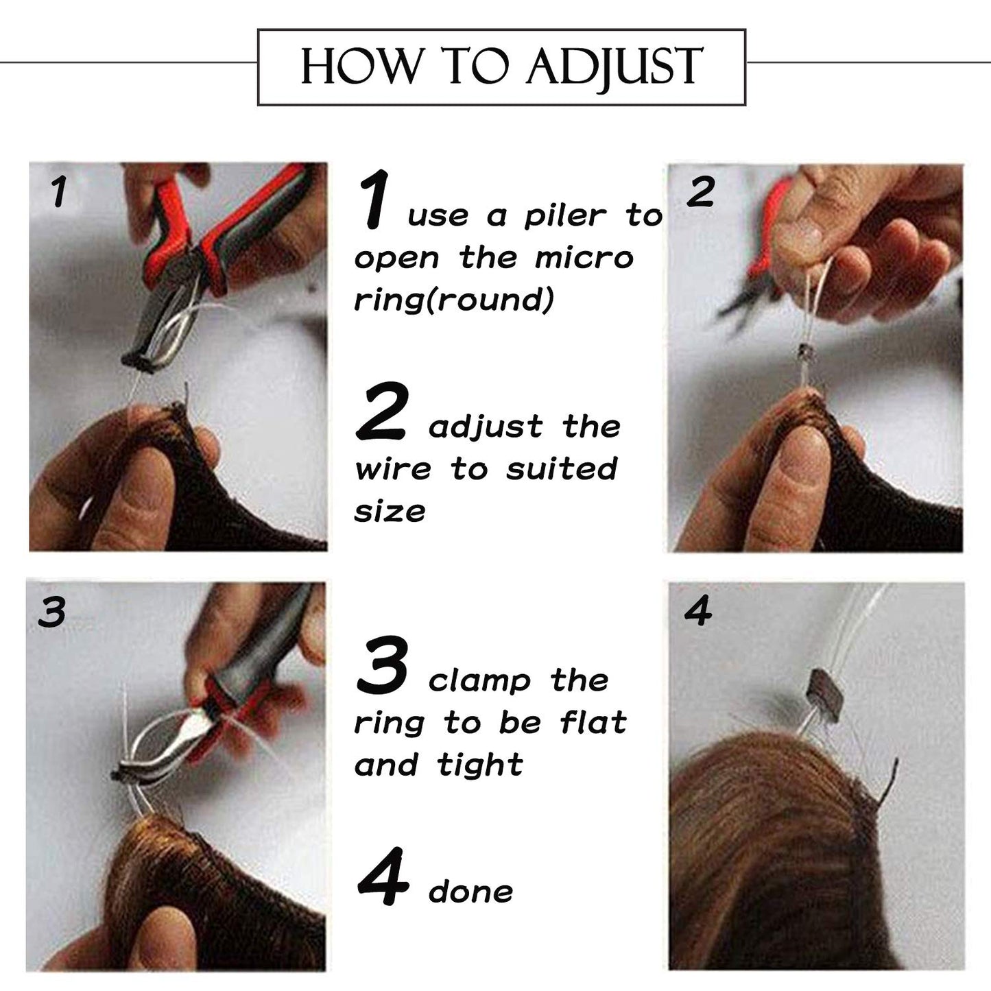 S-noilite Invisible Wire Human Hair Extensions 20inch 70g Secret Hairpieces with 2 Clips Adjustable Headband Fish Line Hairpieces For Women #1 Jet Black