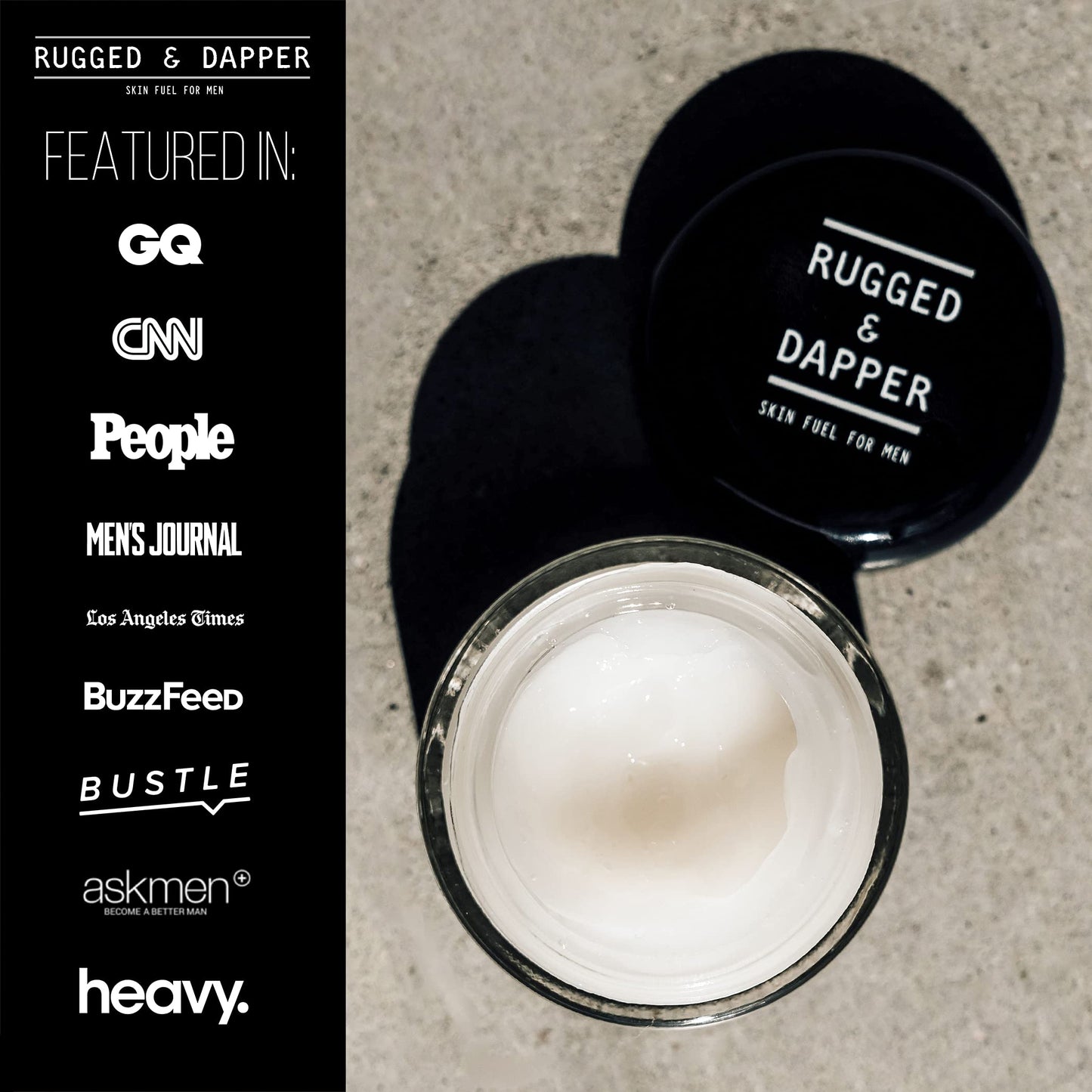RUGGED & DAPPER Age + Damage Defense Facial Moisturizer, Age Defense Eye Complex and Moisture Fix Lip Balm