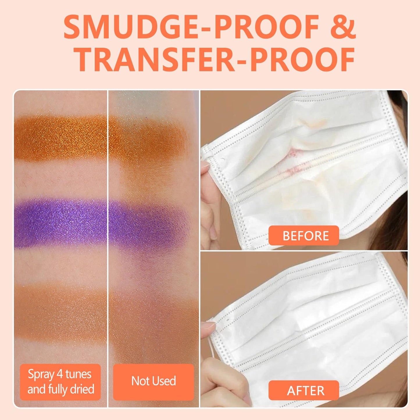 UCANBEMAKEUP Dewy Makeup Setting Spray Kit-7 Fl oz Hydrating Illuminating Finishing Spray Lightweight Face Mist All Day Long Make up Fixer +2PCS Sponge Puff, Hydrate Skin for a Bright Look