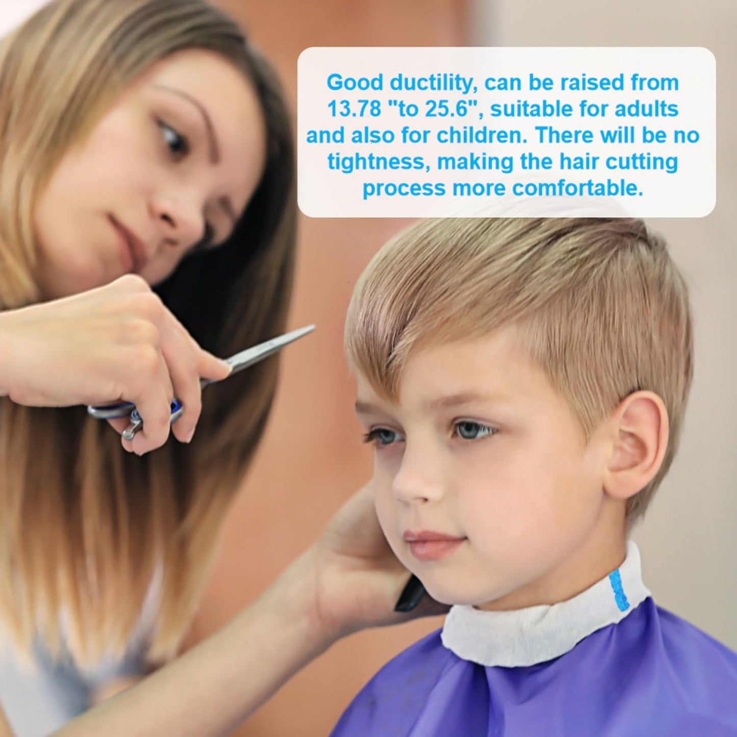 SenseYo 5 Rolls Barber Neck Paper Strips Band Disposable Haircutting Stretchy Barber Neck Tissue Wrap for Salon Haircut Spa Massage