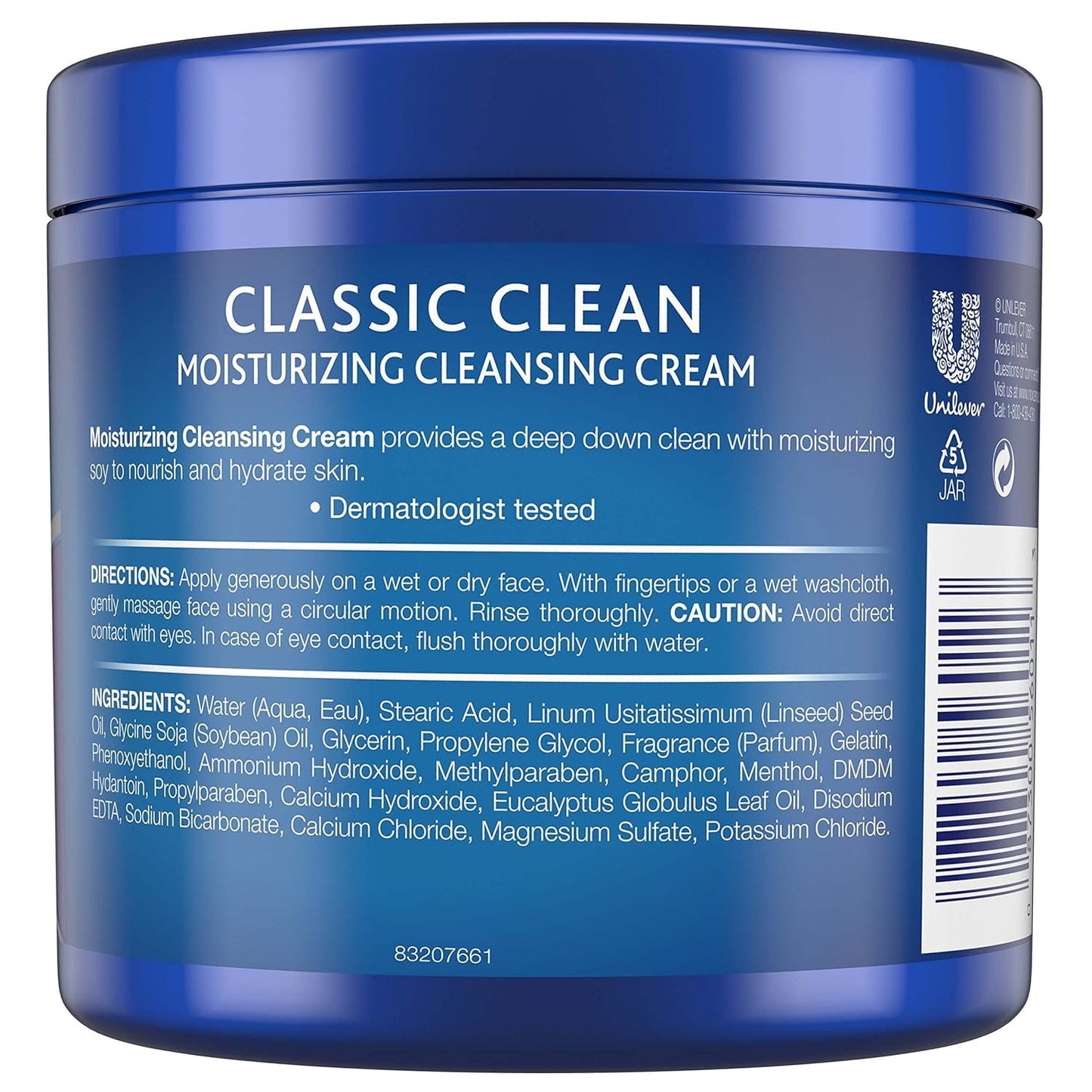 Noxzema Classic Clean Cream Moisturizing Cleansing, 12 oz