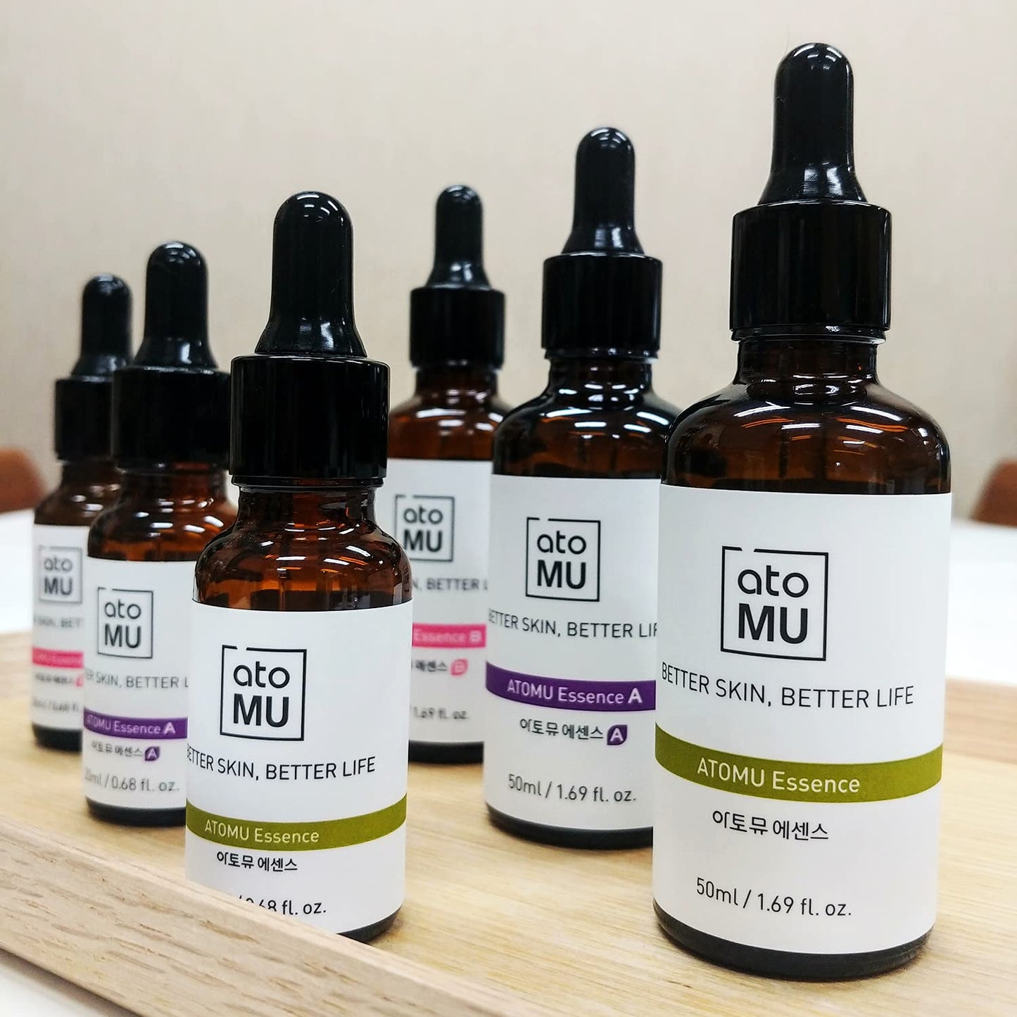 ATOMU Essence (Original) Face Serum for dry, damaged skin made with naturally fermented ingredients such as Pinus densiflora leaf extracts, 1.69 fl.oz