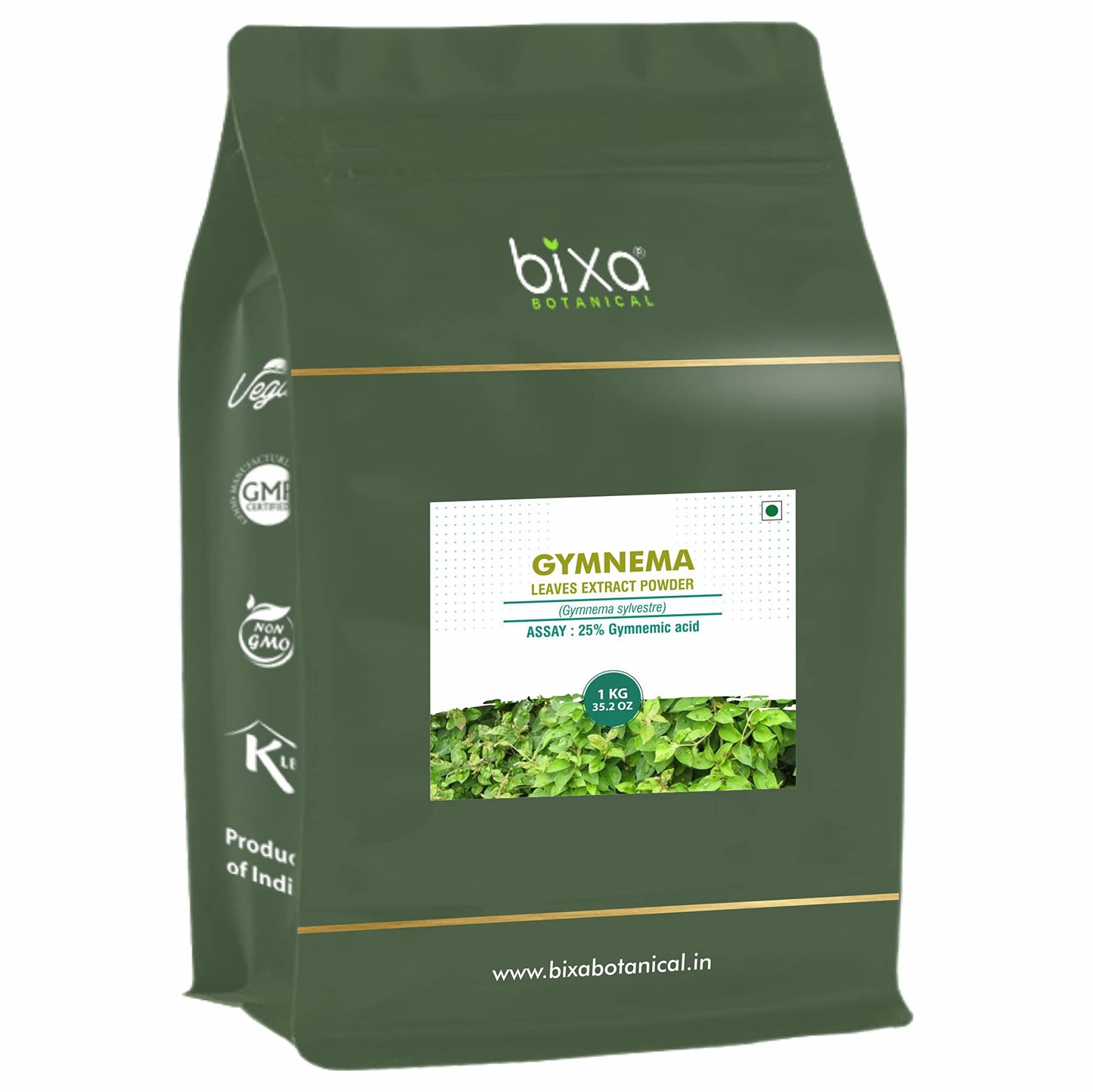bixa BOTANICAL Ayurvedic Natural Herbal Supplement Gymnema Leaf Extract 25% Gymnemic Acid (Gudmar, Shardunika) | Digestive Stimulant | Natural Herbal Supplement (35.2 Ounce (Pack of 1))