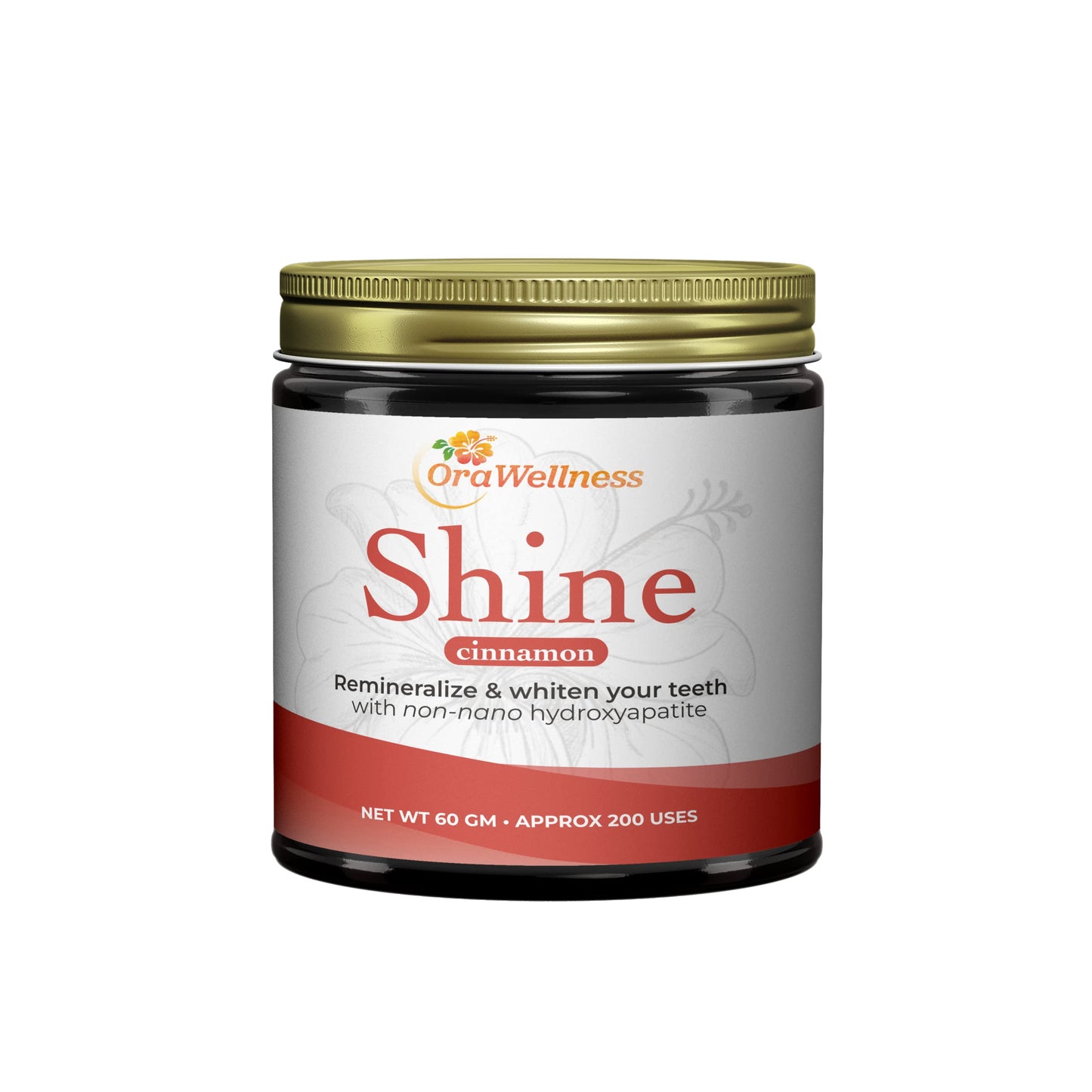 OraWellness Shine Remineralizing Natural Teeth Whitening Powder in Cinnamon + Pack of 3 Healthy Mouth Blend Organic Toothpaste & Mouthwash Alternative Tooth Oil