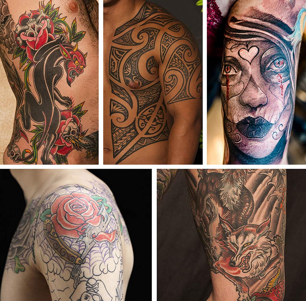 Tattoo Needles and Tips Set - Autdor 50pcs Disposable Mixed Tattoo Needles + 50pcs Assorted Sterilized Disposable Tattoo Tips, 5pcs of each 3rl 5rl 7rl 9rl 3rs 5rs 7rs 9rs 5m1 7m1 3RT 5RT 7RT 9RT 3DT