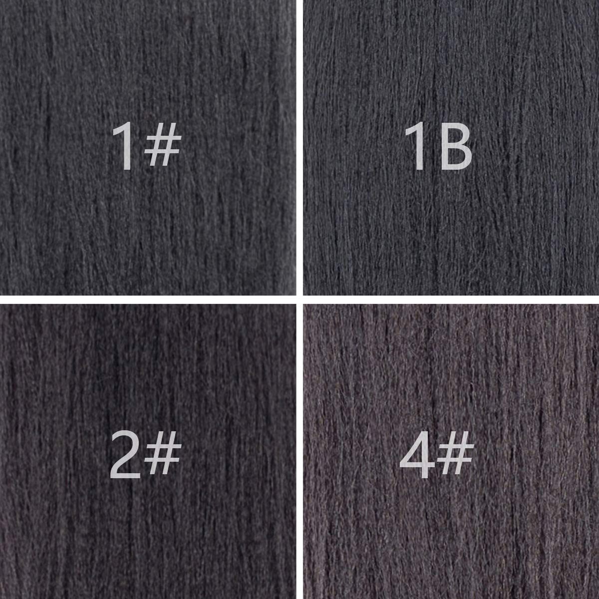 Callia Braiding Hair Pre Stretched 26 Inch Braiding Hair 8 Packs Kanekalon Braiding Hair Synthetic Braiding Hair Extensions Black Braiding Hair 1B