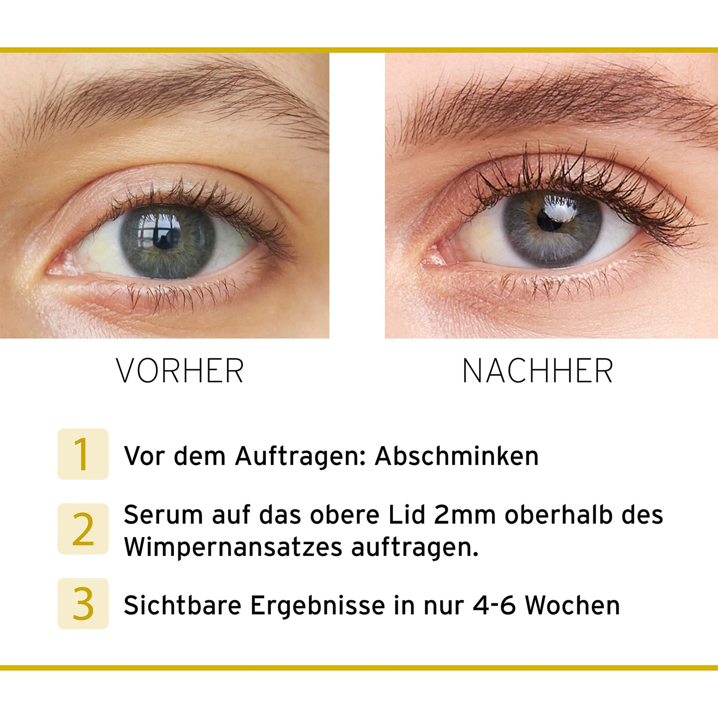 Nuvega Lash Super V - Vegan Eyelash Serum & Eyebrow Serum for Long Eyelashes in just 4-6 Weeks I Lash Serum I Eyelash Growth Serum I Made in Germany I 3ml