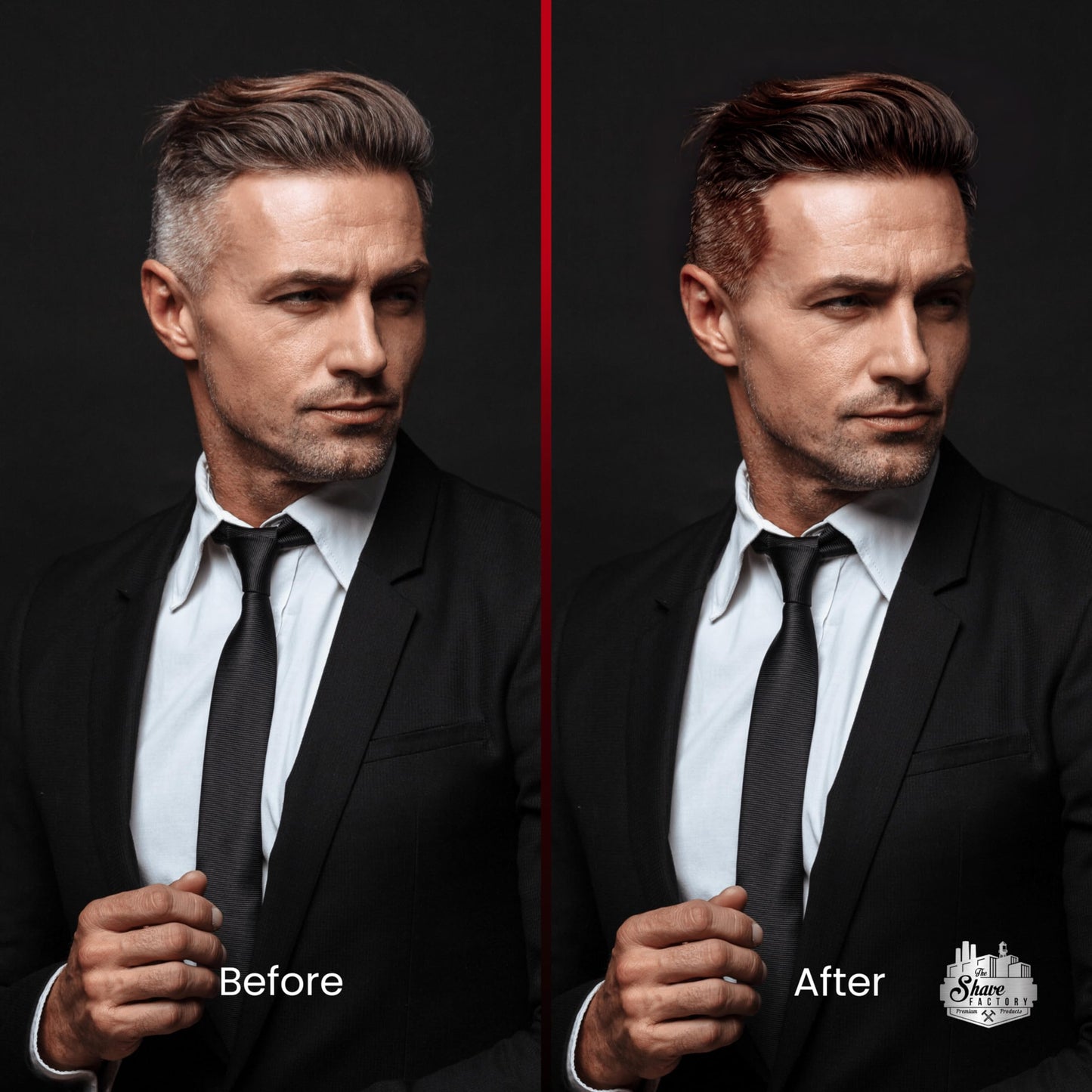 The Shave Factory Hair Building Keratin Series, Fibre Hair, Fibres Scattered Hair (Spray 100ml, Medium Brown)