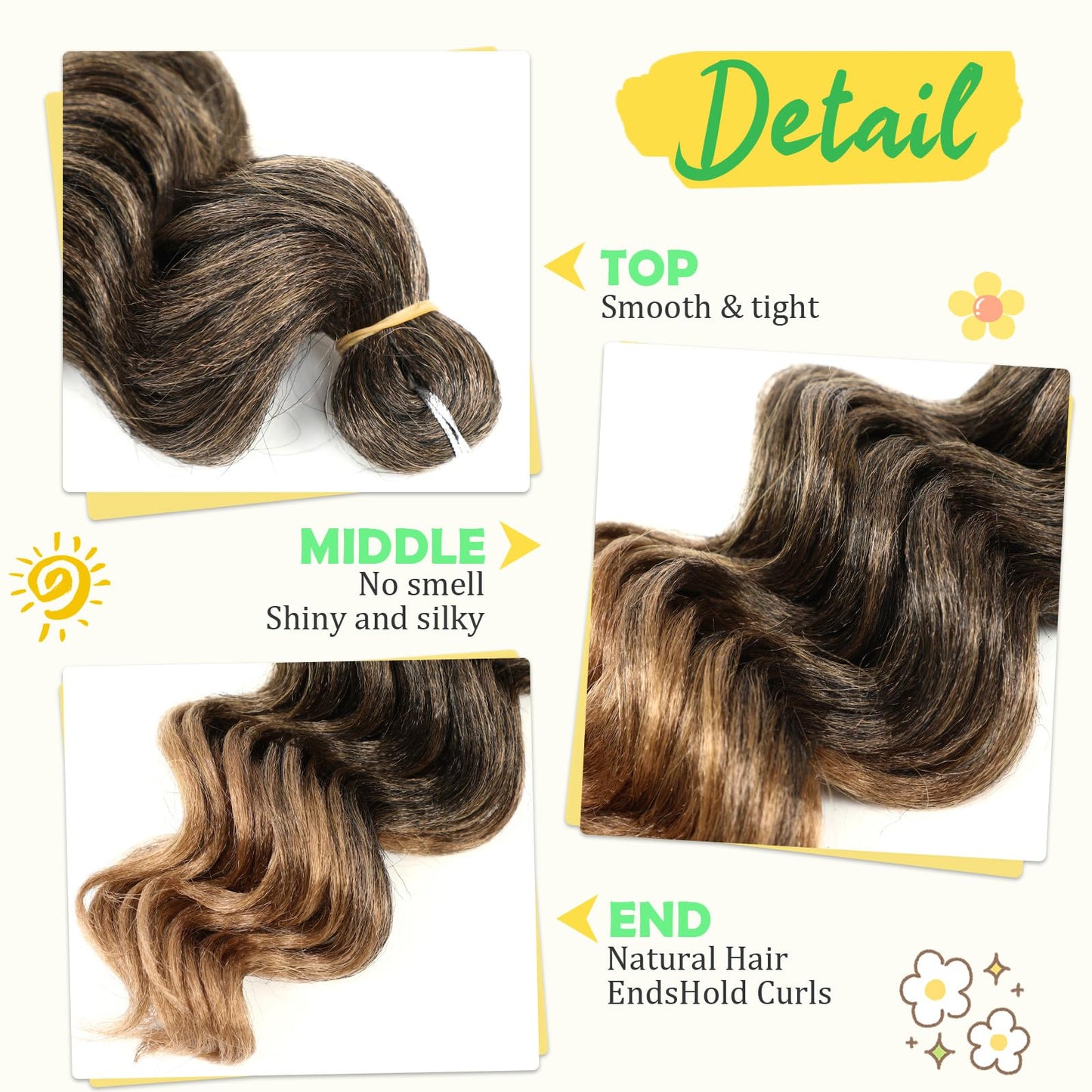 Ocean Wave Crochet Hair 9inch 7Pack Deep Wave Crochet Hair for Black Women Wet And Wavy Crochet Hair Beach Curl Crochet Hair Extensions T27…